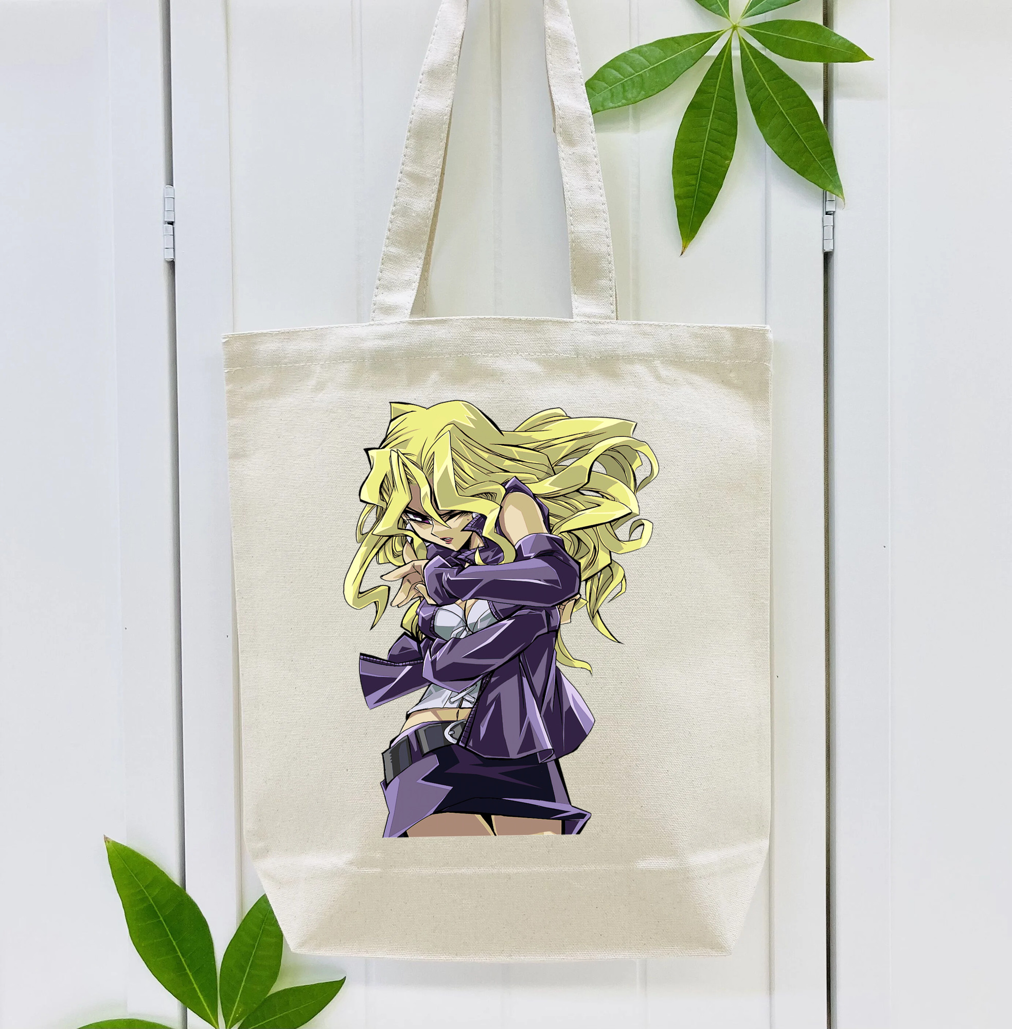 遊☆戯☆王 Yu-Gi-Oh! 縦型キャンバス生地手提げバッグ　トートバッグ
