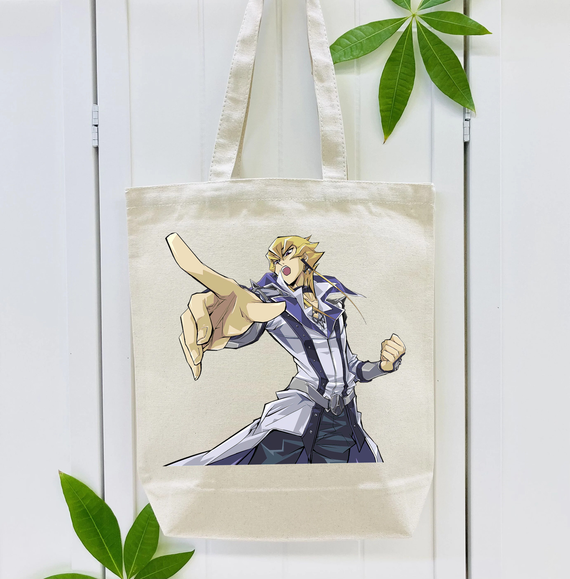 遊☆戯☆王 Yu-Gi-Oh! 縦型キャンバス生地手提げバッグ　トートバッグ