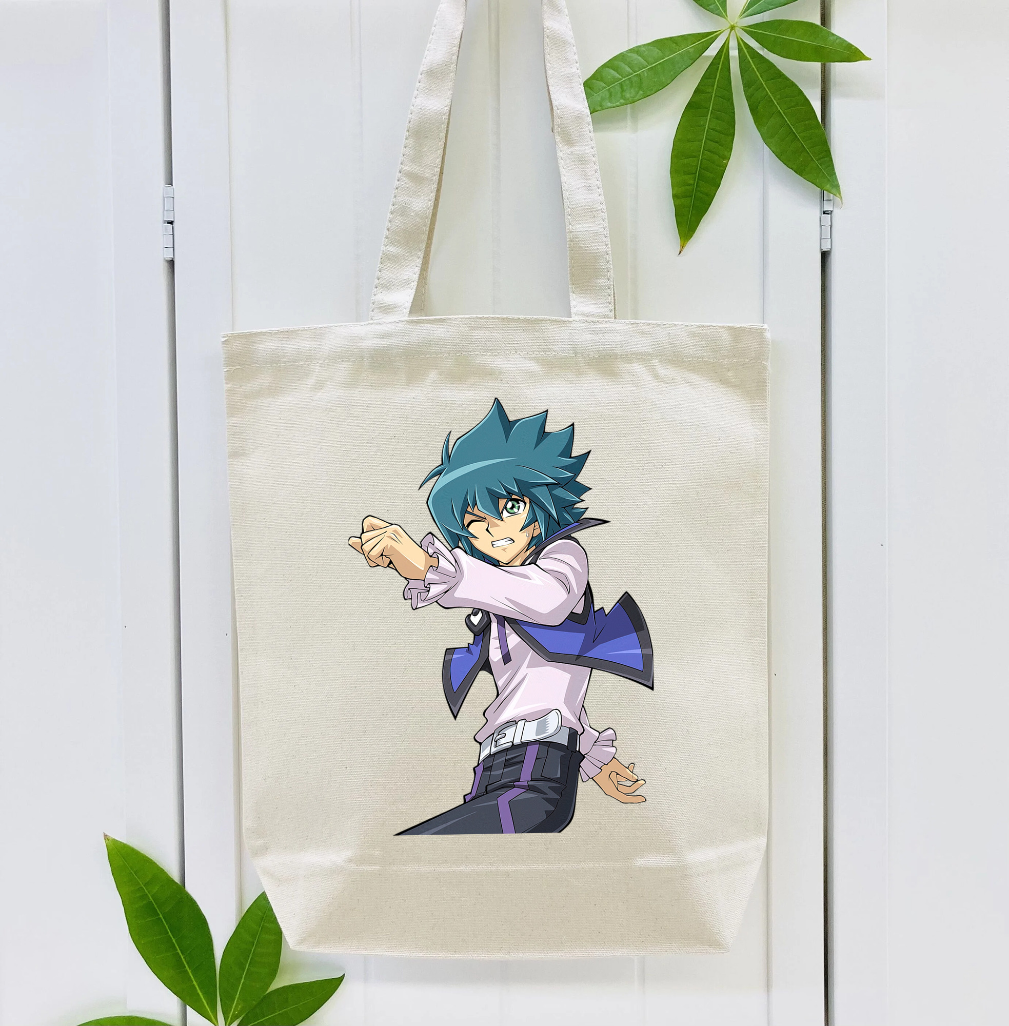 遊☆戯☆王 Yu-Gi-Oh! 縦型キャンバス生地手提げバッグ　トートバッグ
