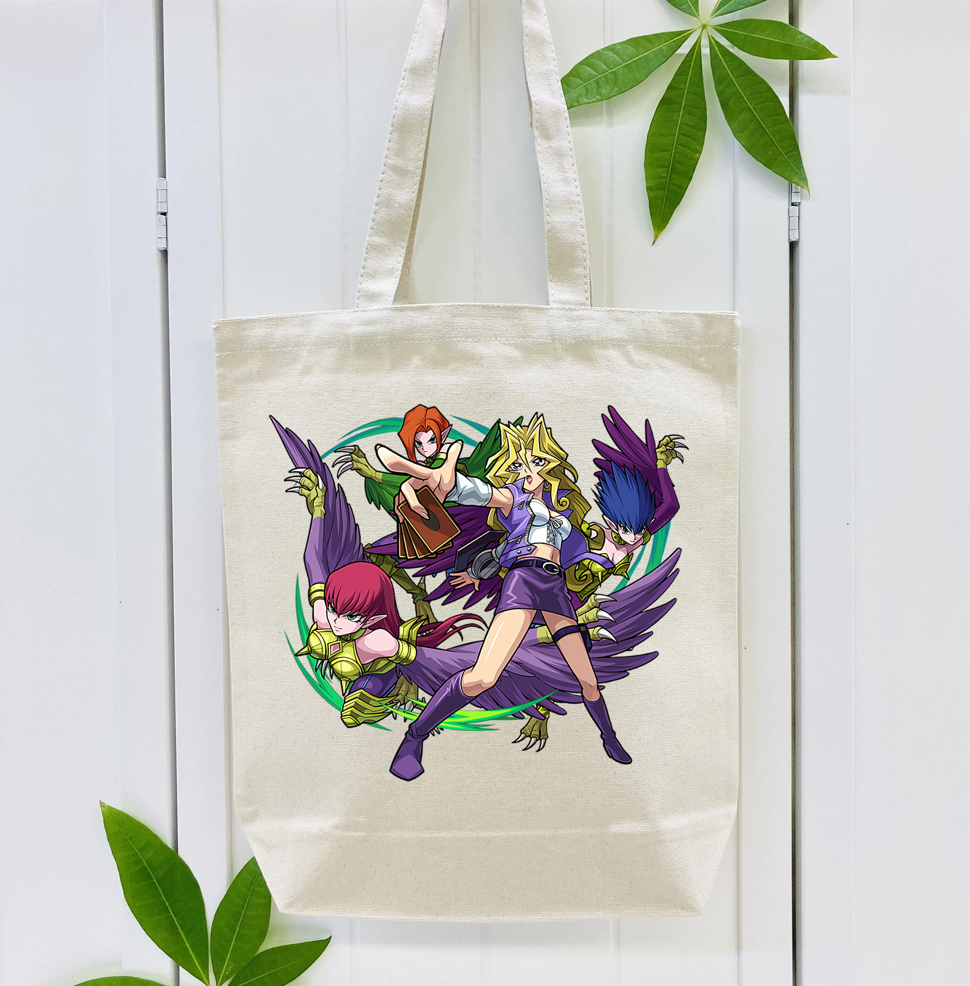 遊☆戯☆王 Yu-Gi-Oh! 縦型キャンバス生地手提げバッグ　トートバッグ