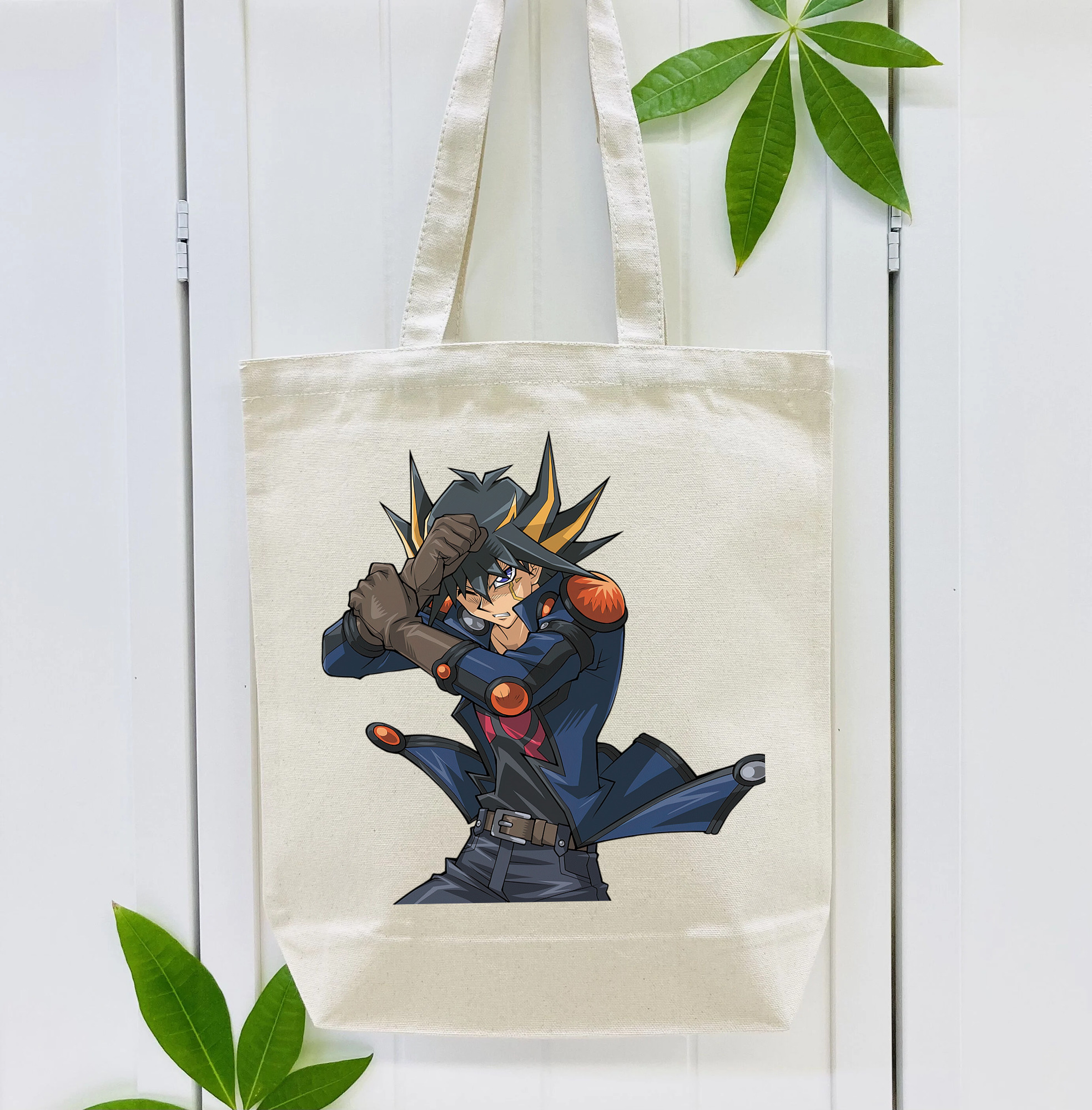 遊☆戯☆王 Yu-Gi-Oh! 縦型キャンバス生地手提げバッグ　トートバッグ