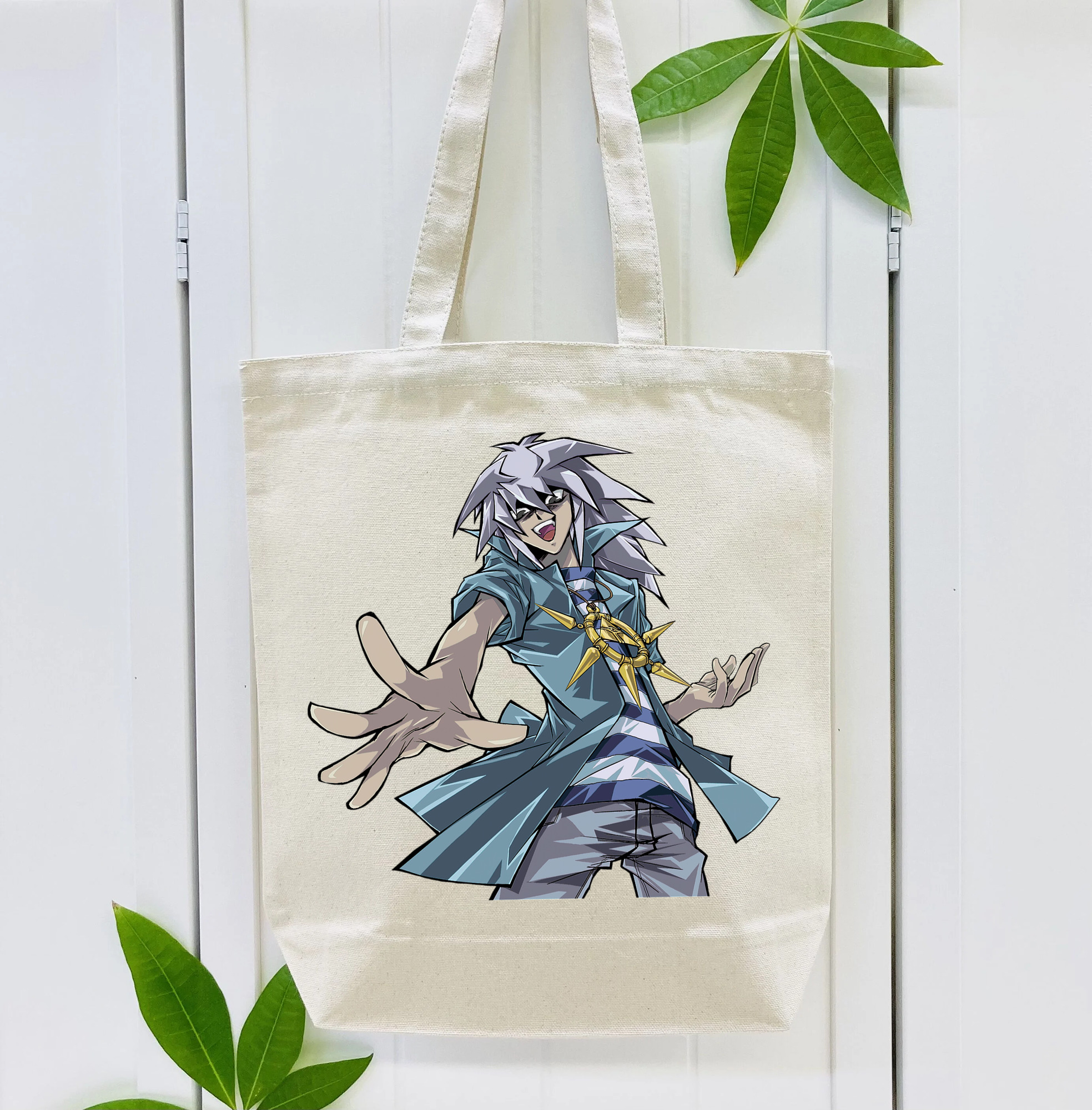 遊☆戯☆王 Yu-Gi-Oh! 縦型キャンバス生地手提げバッグ　トートバッグ