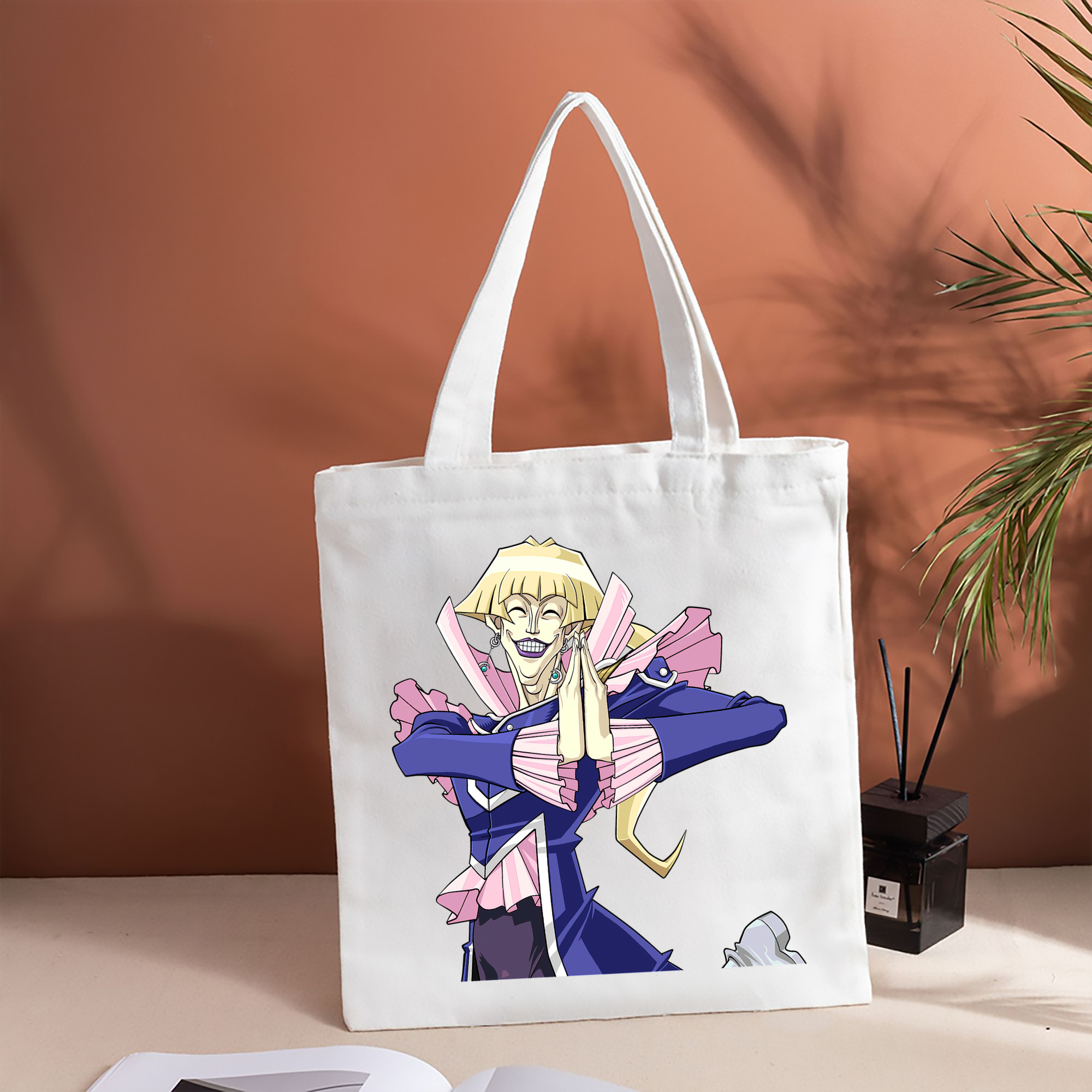 遊☆戯☆王 Yu-Gi-Oh! 縦型キャンバス生地手提げバッグ　トートバッグ