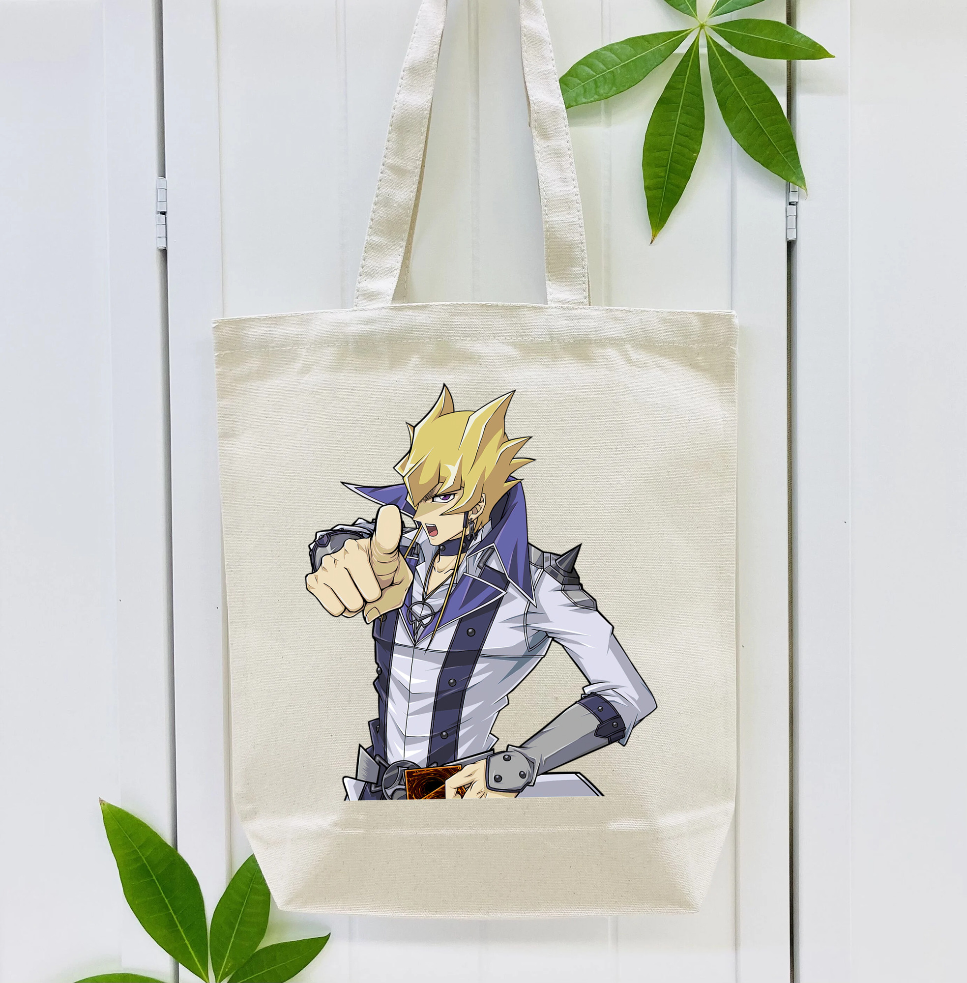 遊☆戯☆王 Yu-Gi-Oh! 縦型キャンバス生地手提げバッグ　トートバッグ