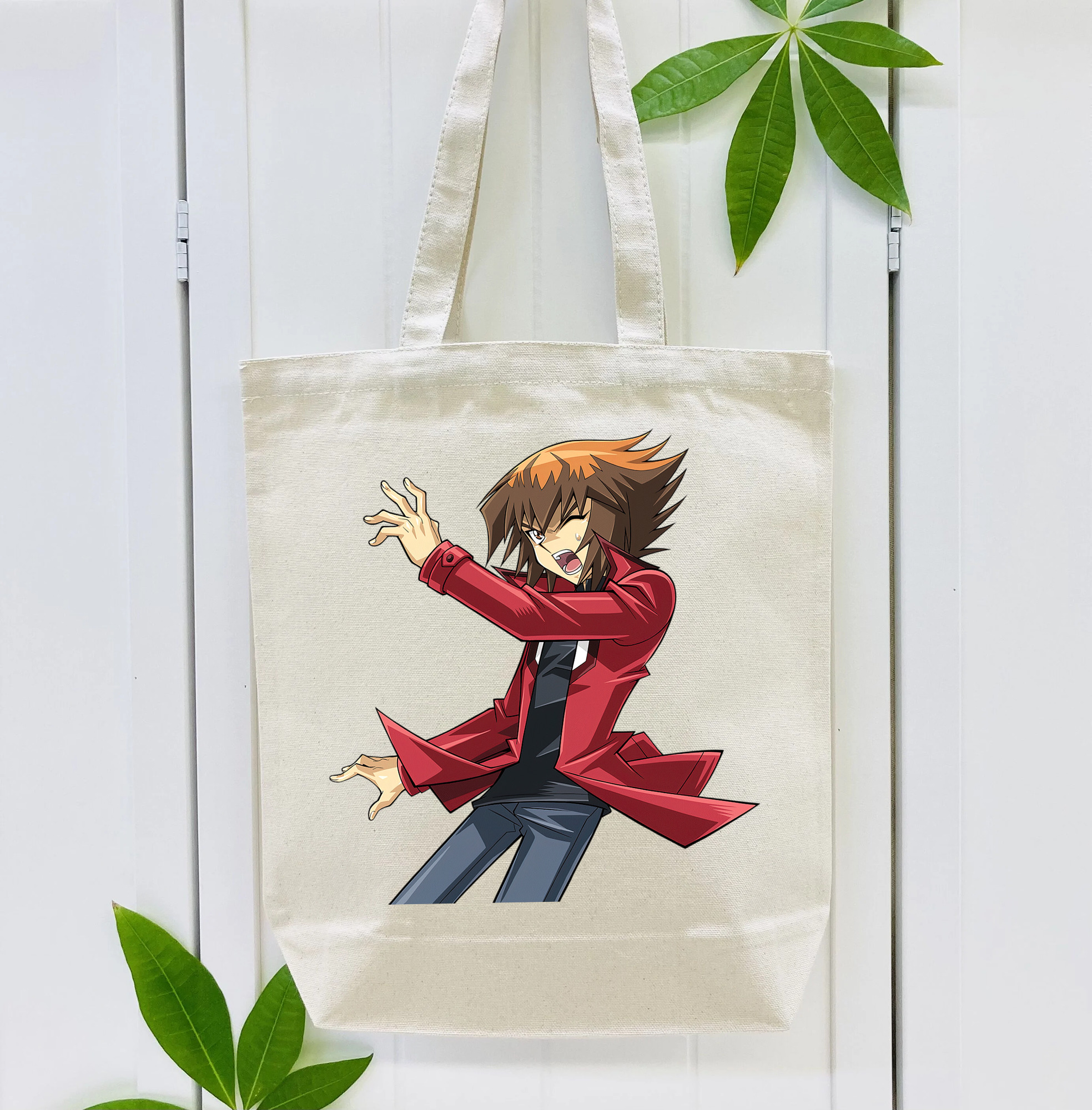 遊☆戯☆王 Yu-Gi-Oh! 縦型キャンバス生地手提げバッグ　トートバッグ