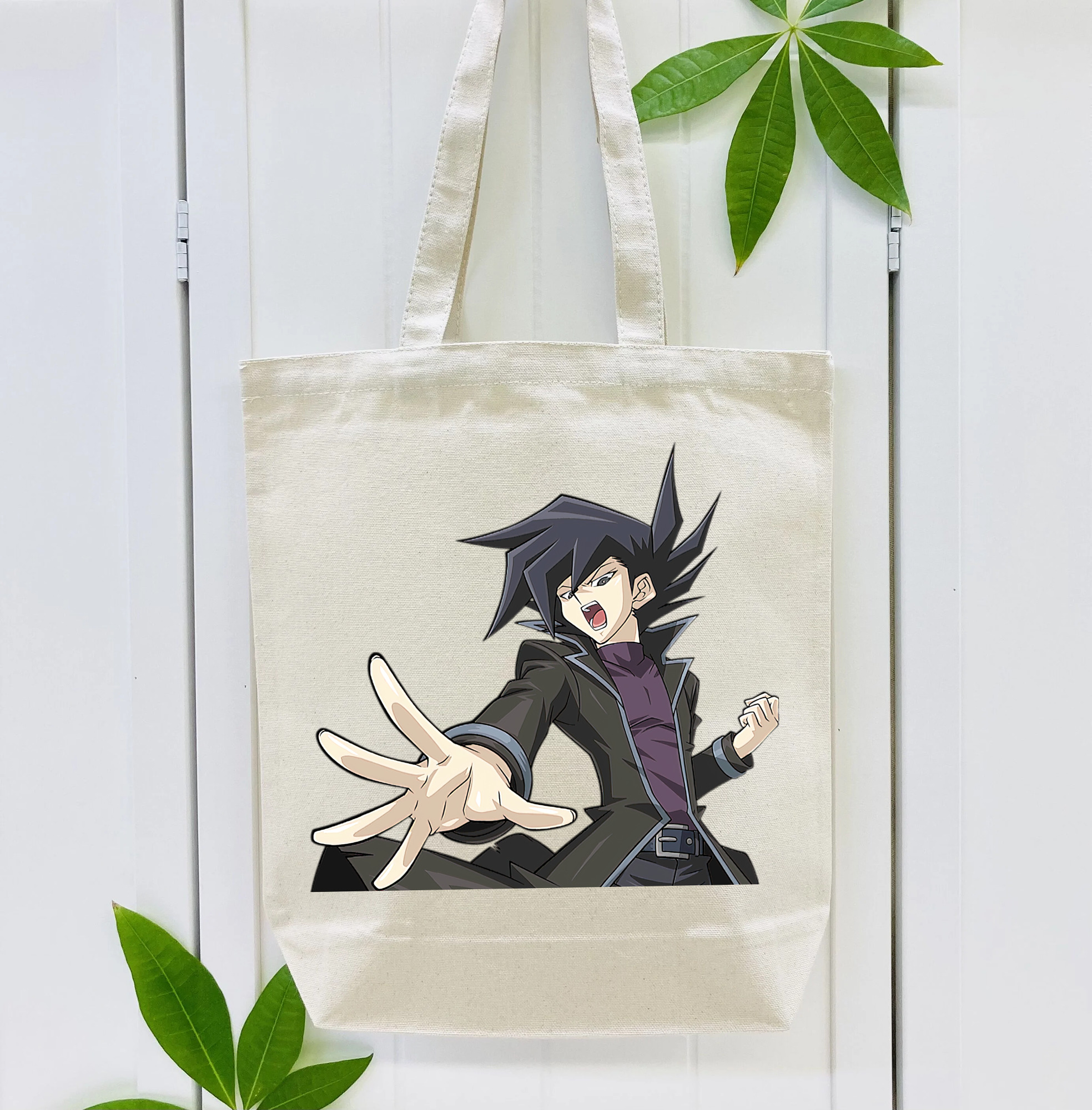 遊☆戯☆王 Yu-Gi-Oh! 縦型キャンバス生地手提げバッグ　トートバッグ