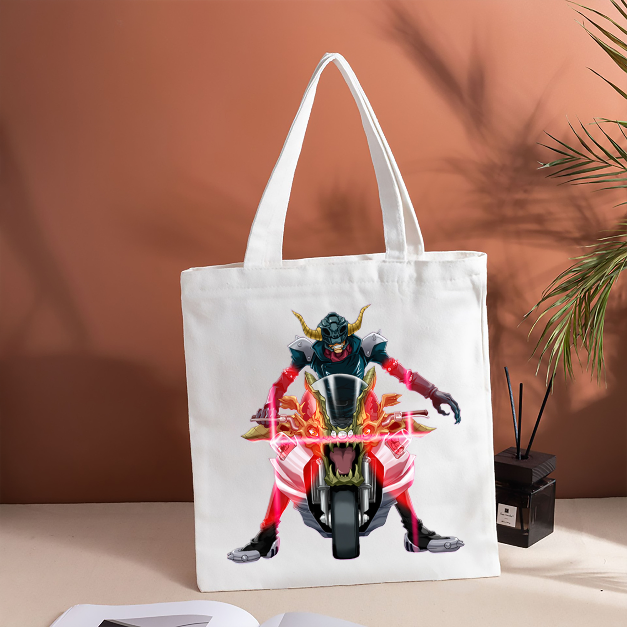遊☆戯☆王 Yu-Gi-Oh! 縦型キャンバス生地手提げバッグ　トートバッグ