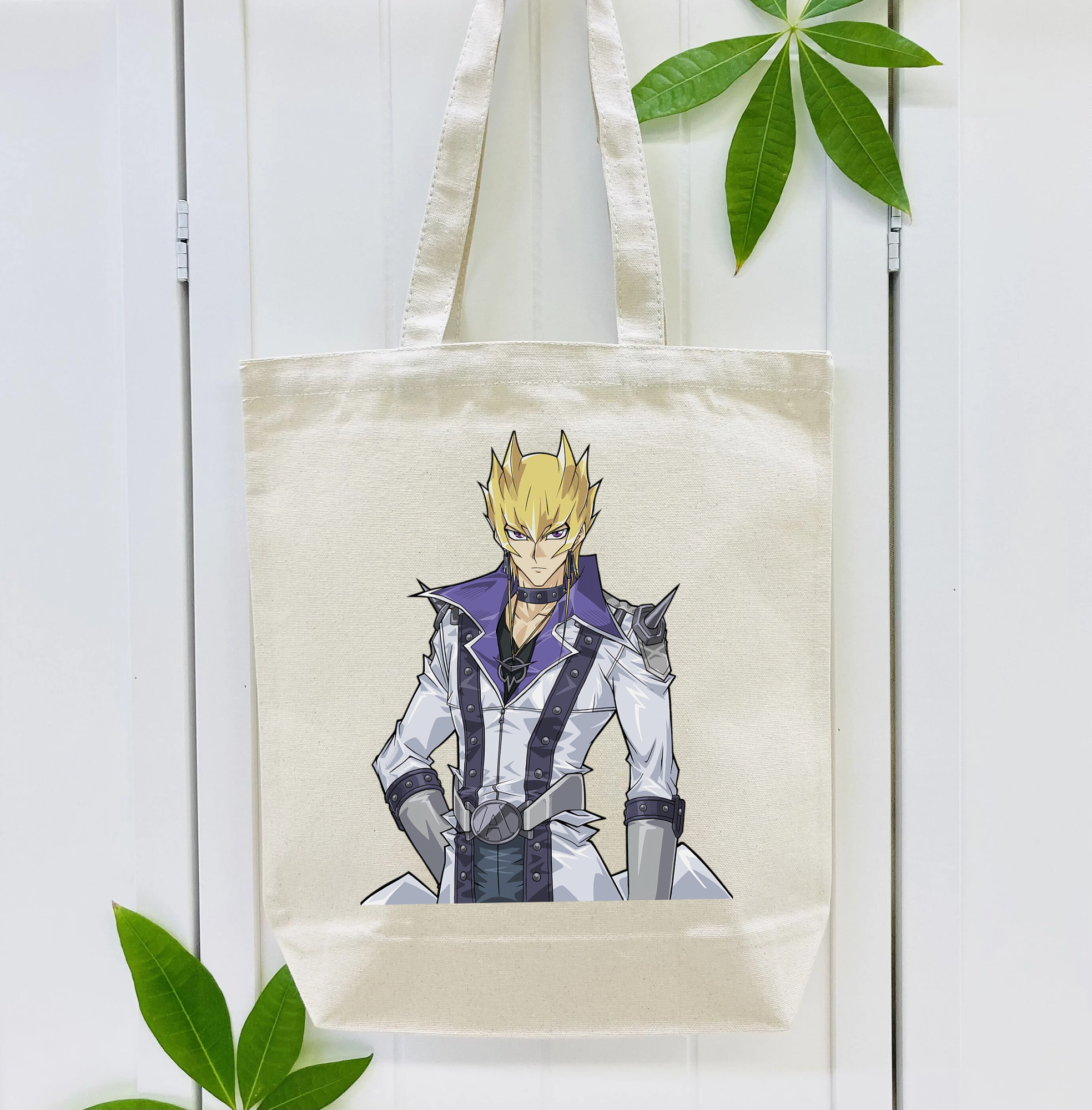 遊☆戯☆王 Yu-Gi-Oh! 縦型キャンバス生地手提げバッグ　トートバッグ