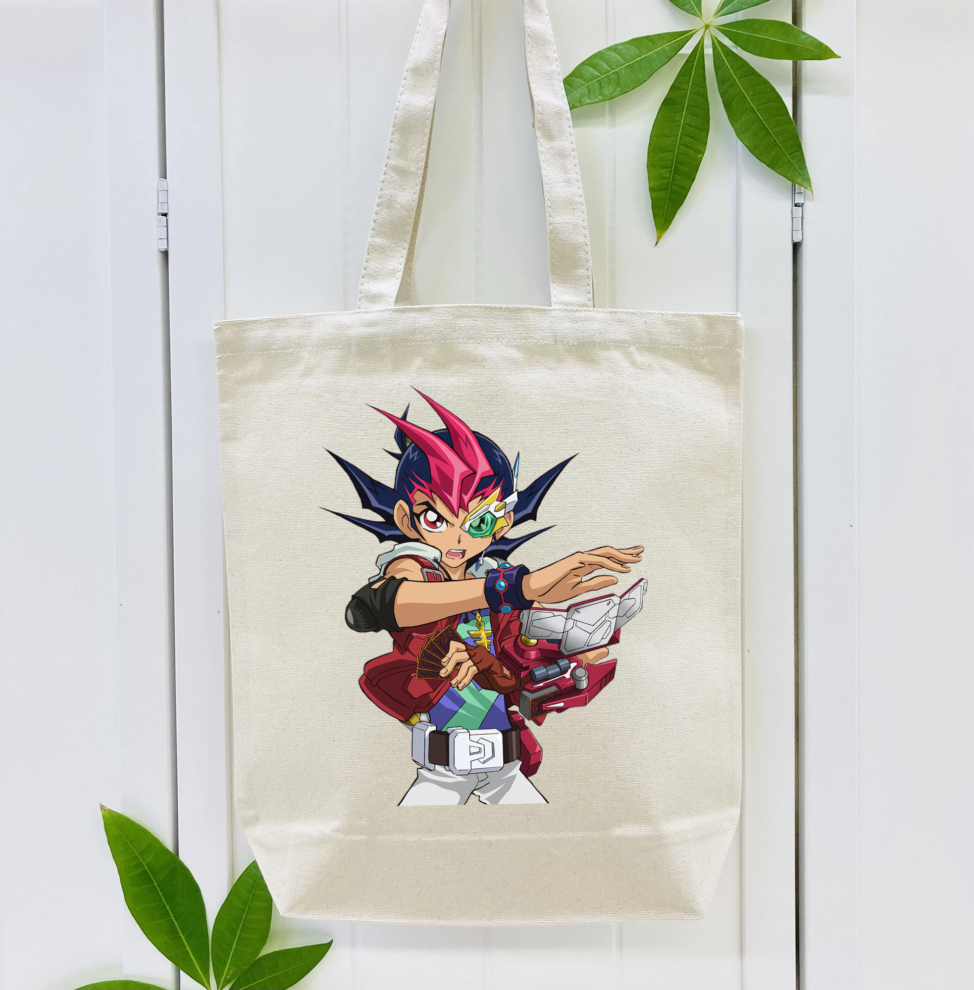 遊☆戯☆王 Yu-Gi-Oh! 縦型キャンバス生地手提げバッグ　トートバッグ