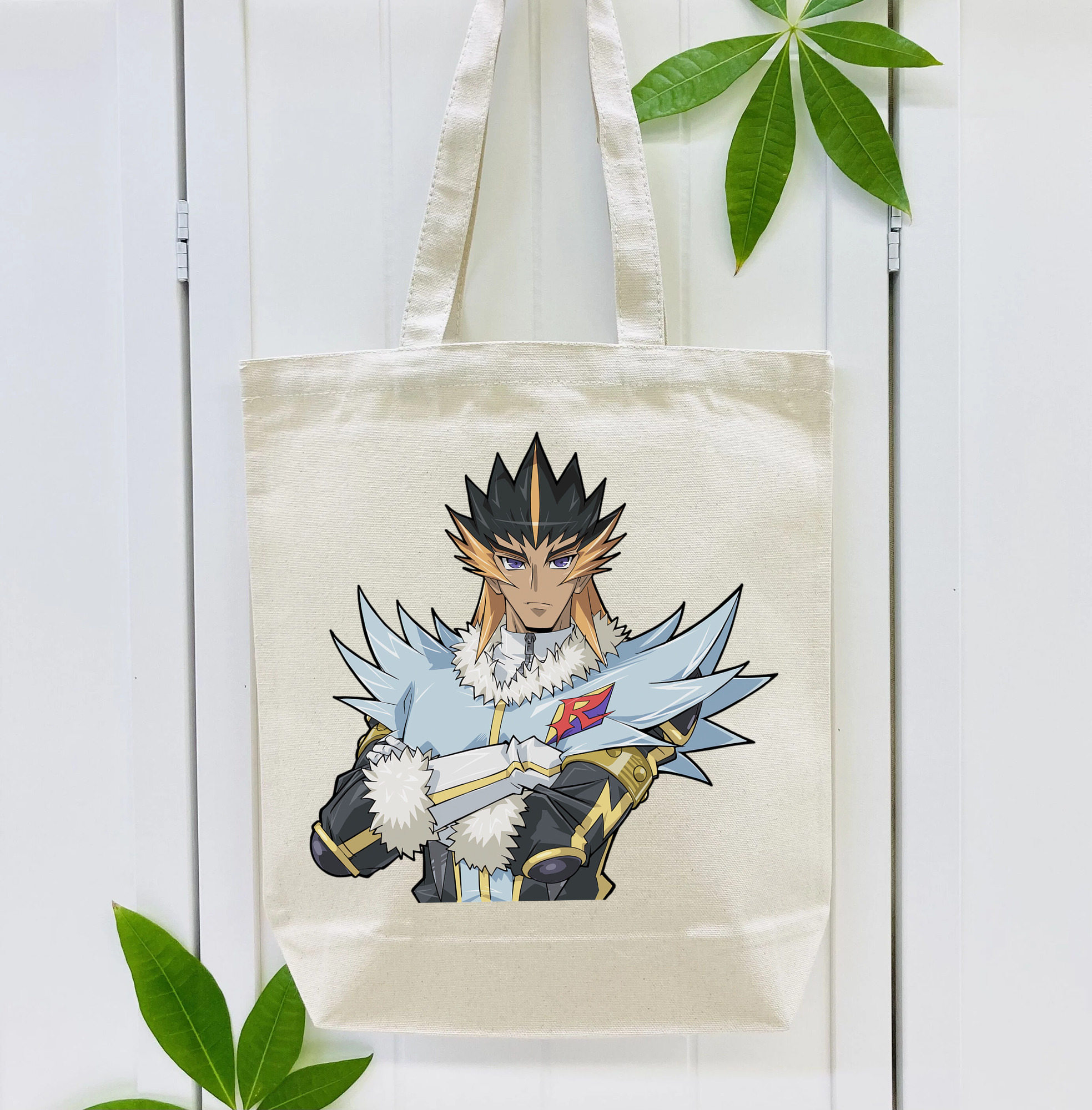 遊☆戯☆王 Yu-Gi-Oh! 縦型キャンバス生地手提げバッグ　トートバッグ
