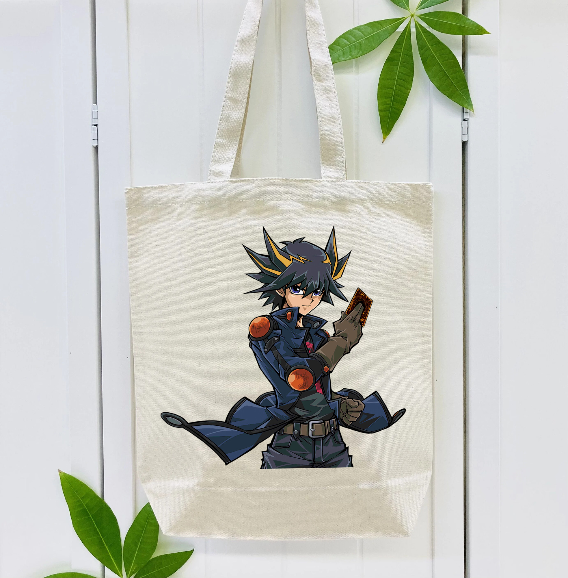 遊☆戯☆王 Yu-Gi-Oh! 縦型キャンバス生地手提げバッグ　トートバッグ