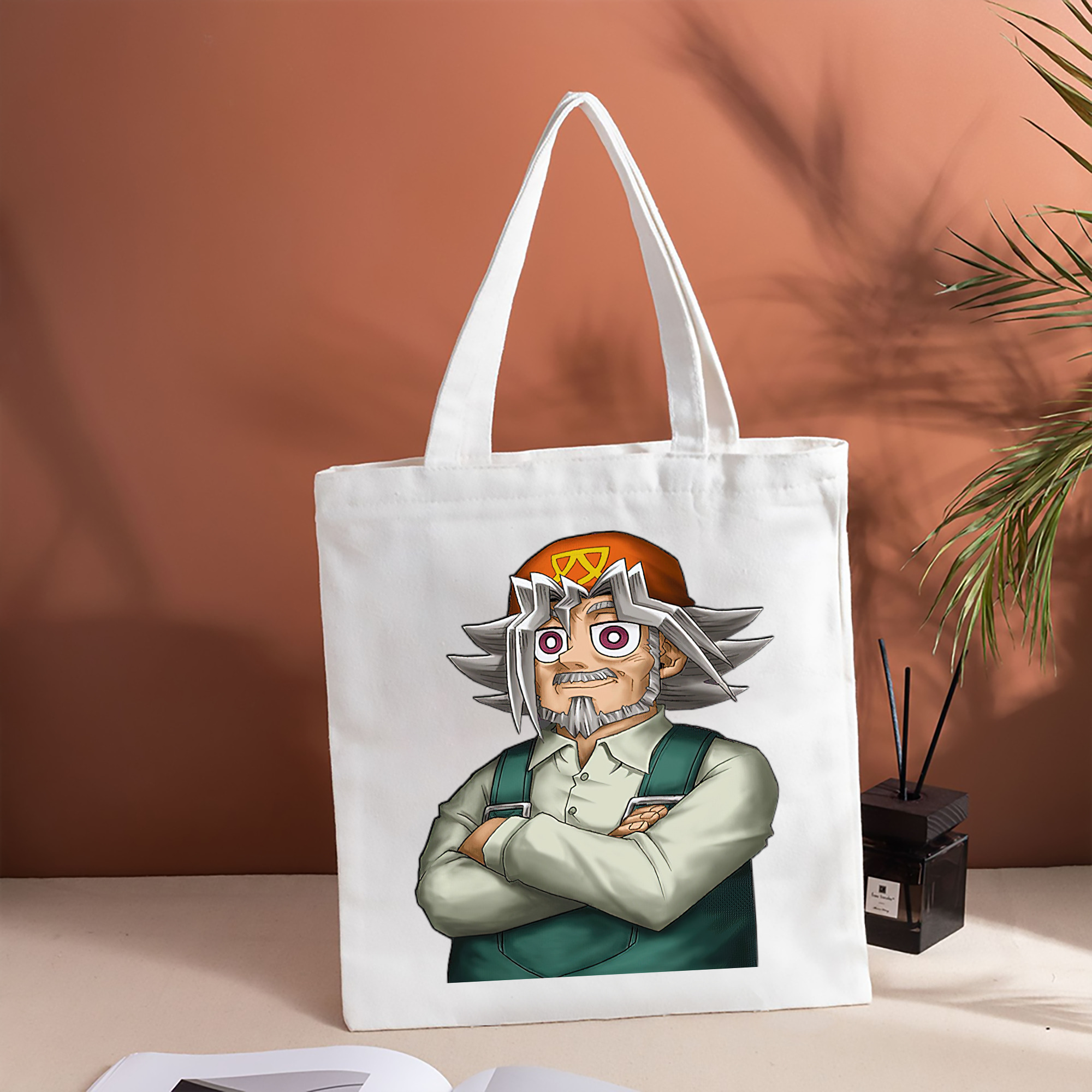 遊☆戯☆王 Yu-Gi-Oh! 縦型キャンバス生地手提げバッグ　トートバッグ