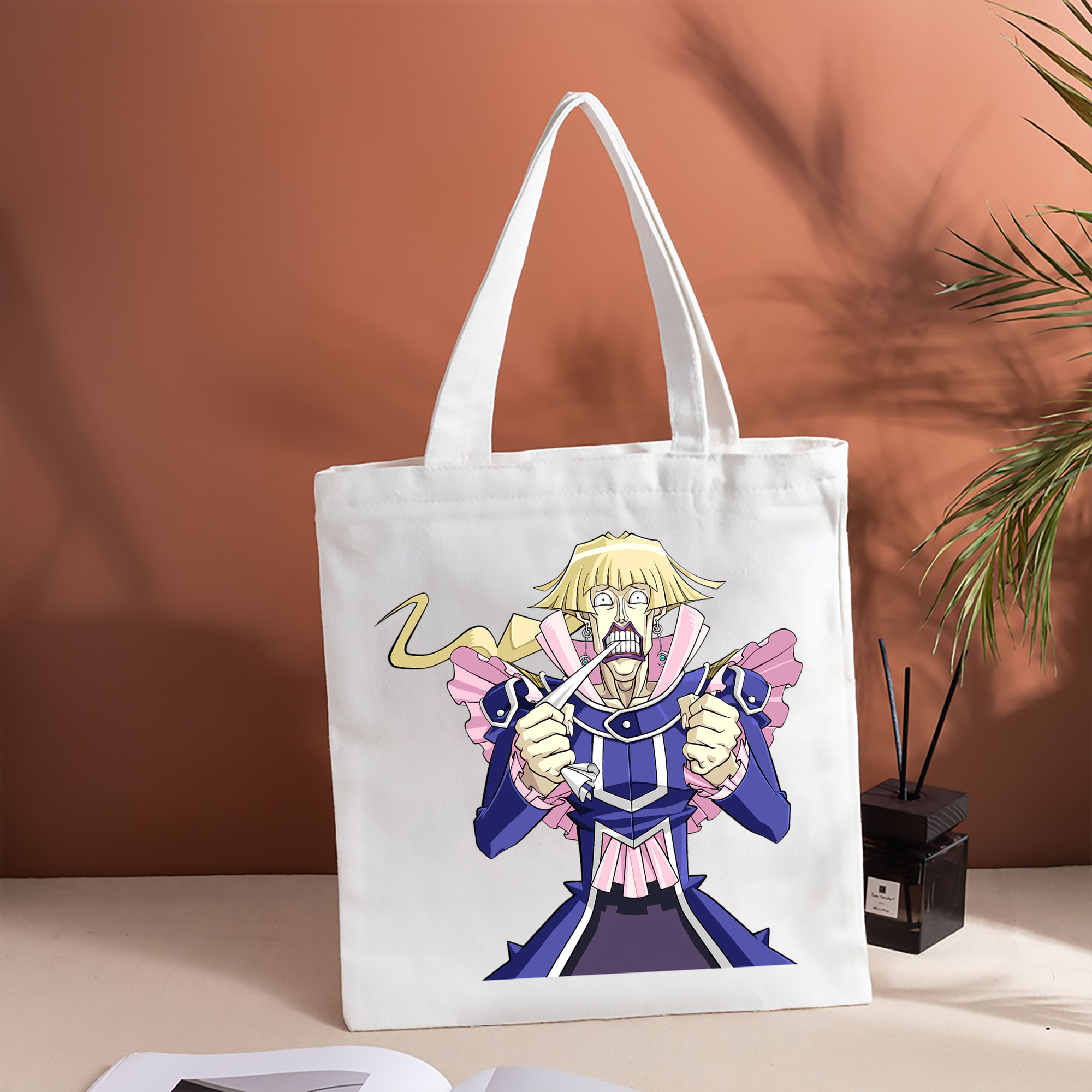 遊☆戯☆王 Yu-Gi-Oh! 縦型キャンバス生地手提げバッグ　トートバッグ