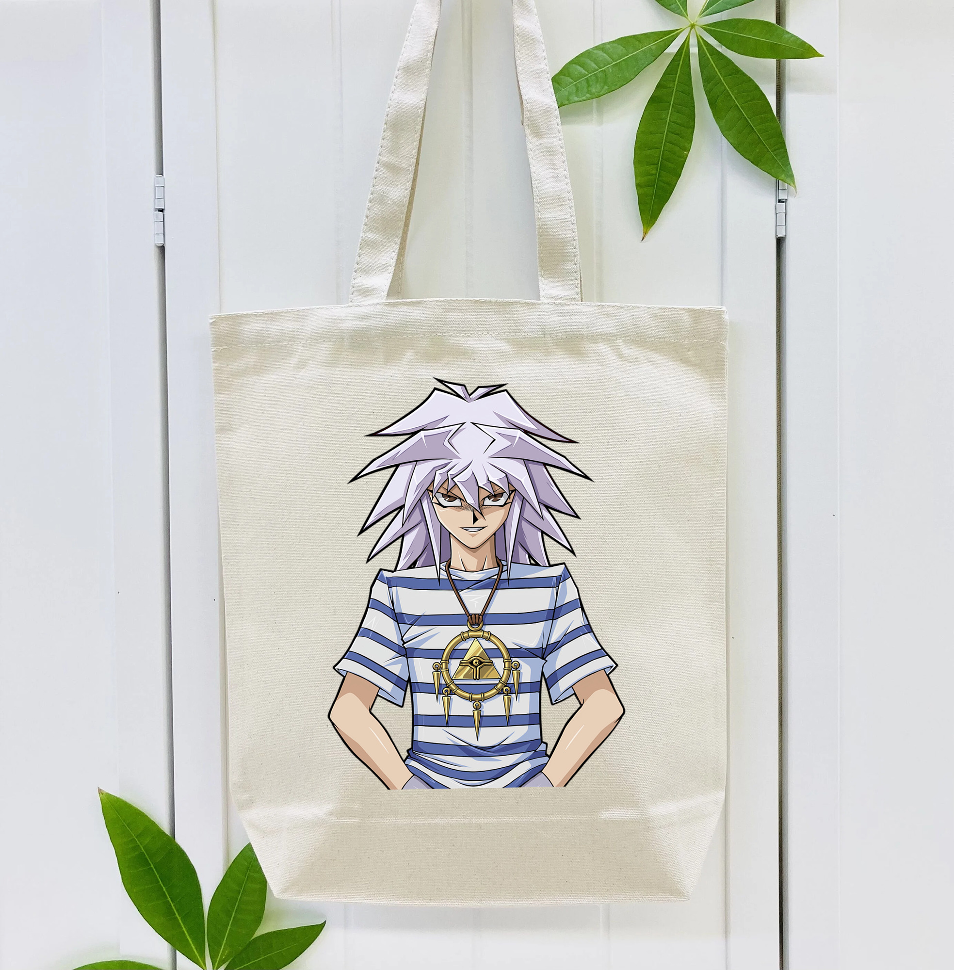 遊☆戯☆王 Yu-Gi-Oh! 縦型キャンバス生地手提げバッグ　トートバッグ