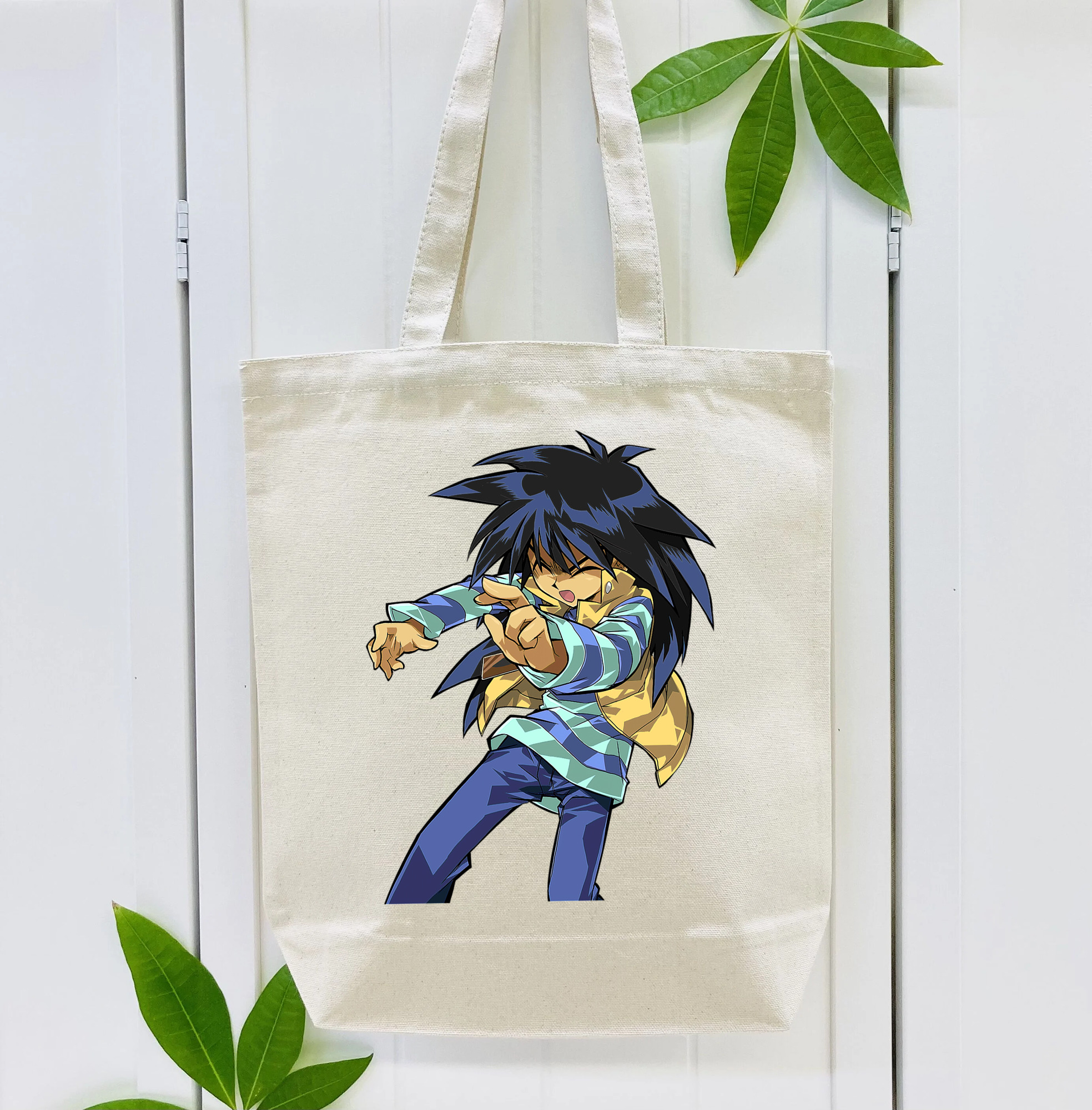 遊☆戯☆王 Yu-Gi-Oh! 縦型キャンバス生地手提げバッグ　トートバッグ
