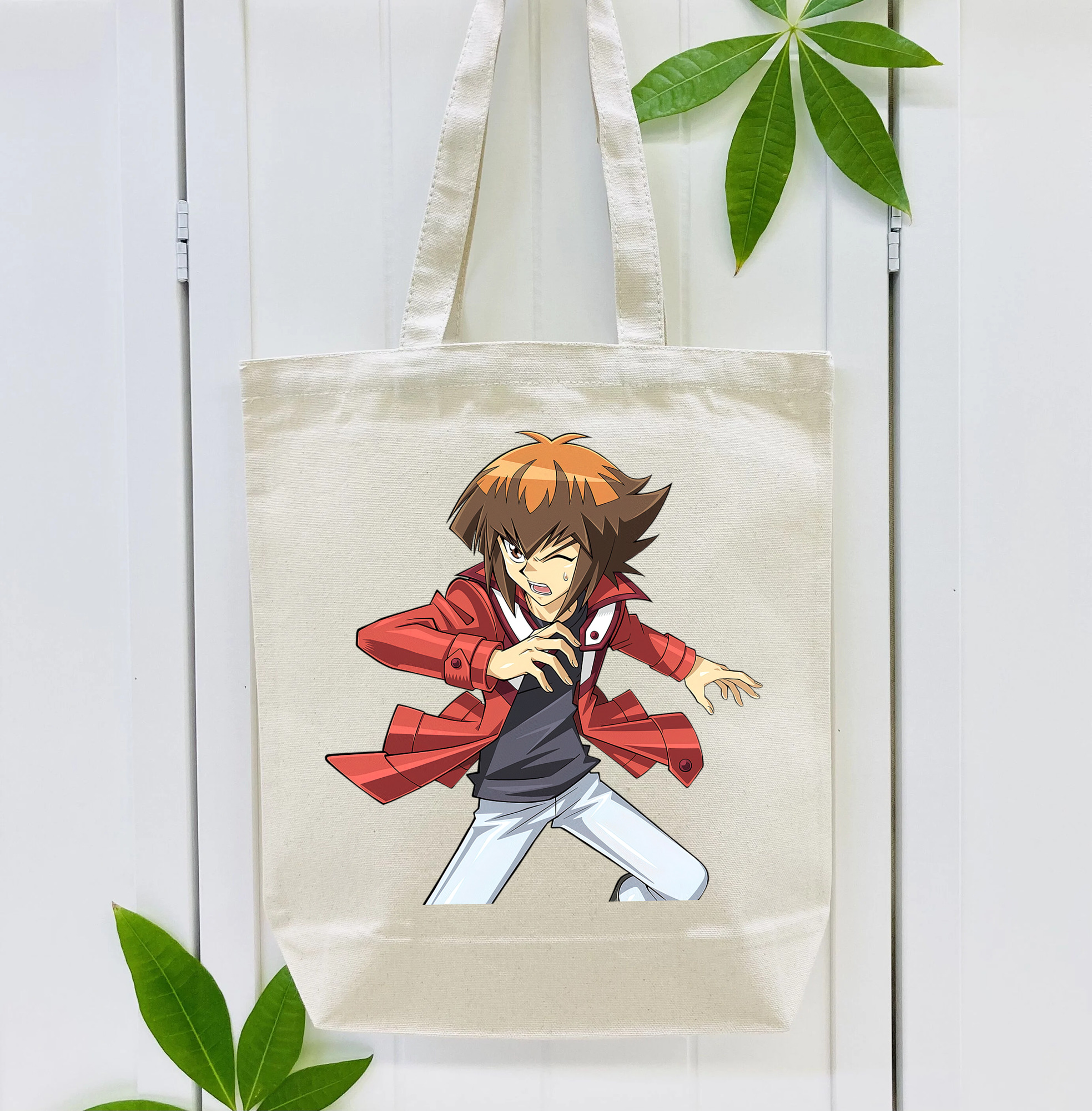 遊☆戯☆王 Yu-Gi-Oh! 縦型キャンバス生地手提げバッグ　トートバッグ