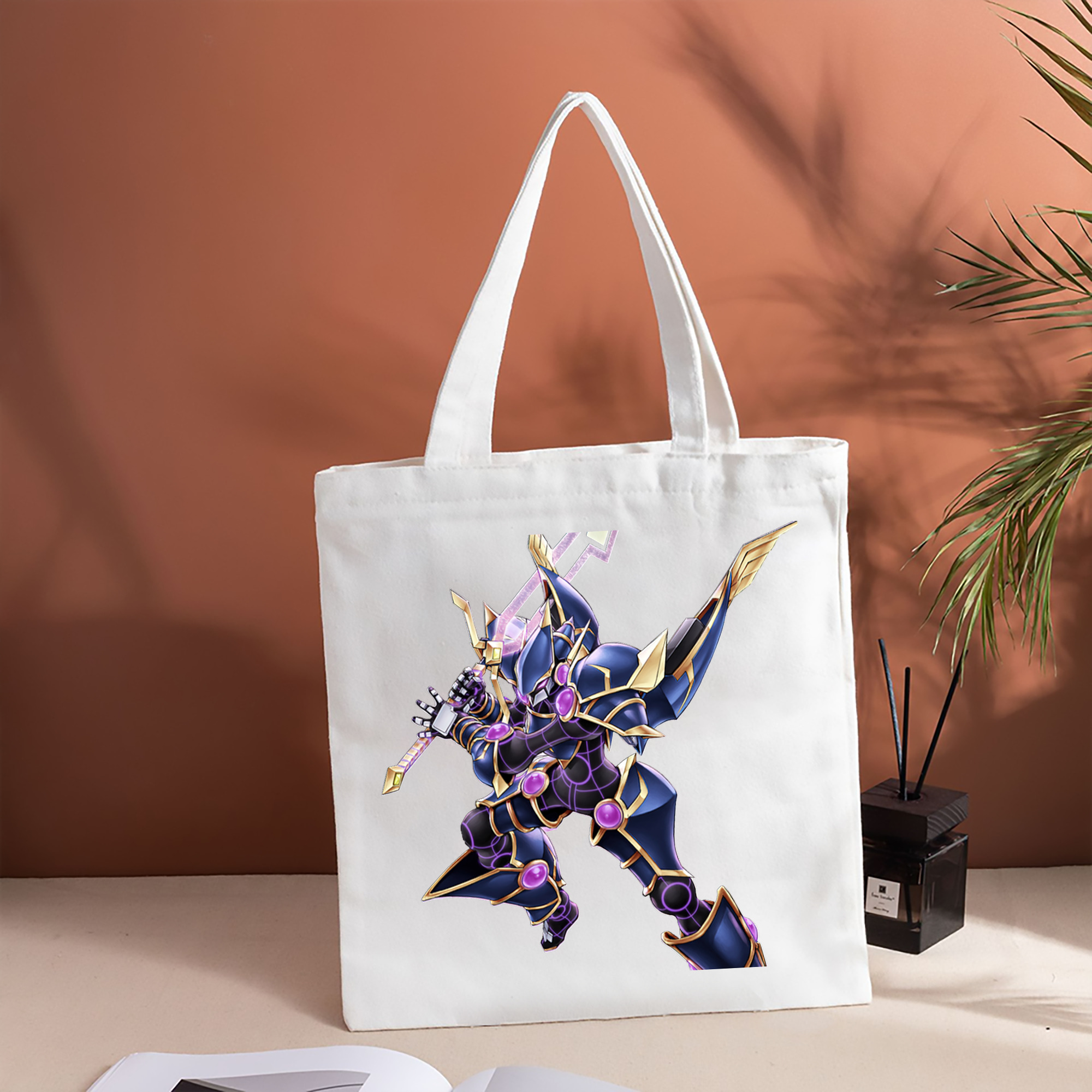 遊☆戯☆王 Yu-Gi-Oh! 縦型キャンバス生地手提げバッグ　トートバッグ