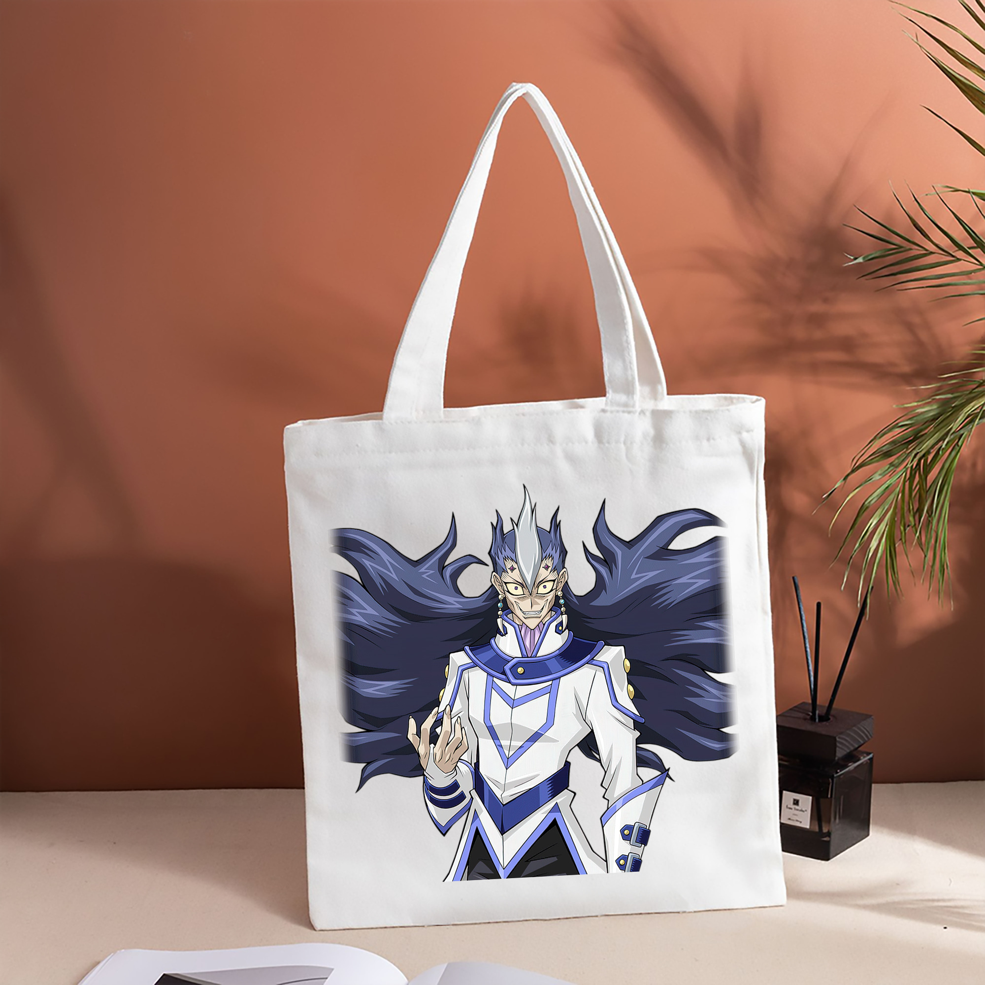 遊☆戯☆王 Yu-Gi-Oh! 縦型キャンバス生地手提げバッグ　トートバッグ