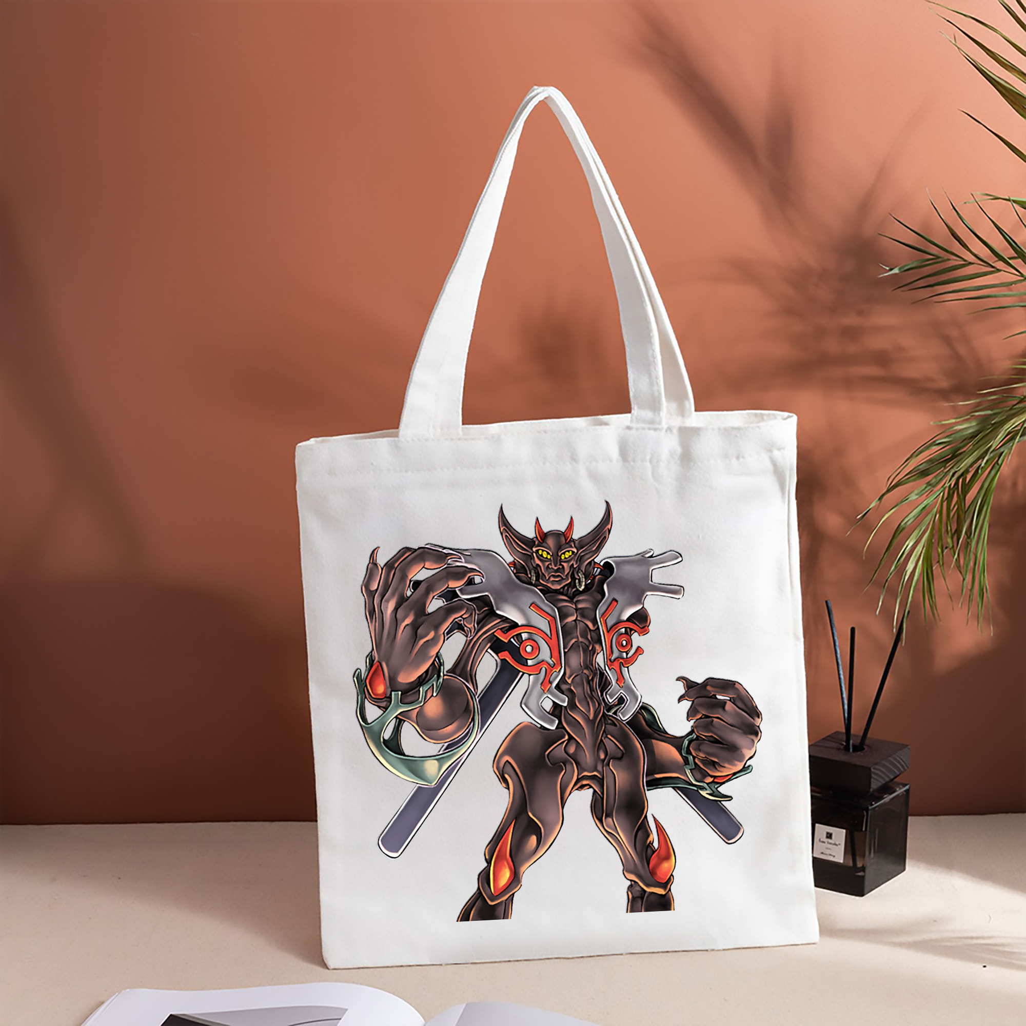 遊☆戯☆王 Yu-Gi-Oh! 縦型キャンバス生地手提げバッグ　トートバッグ