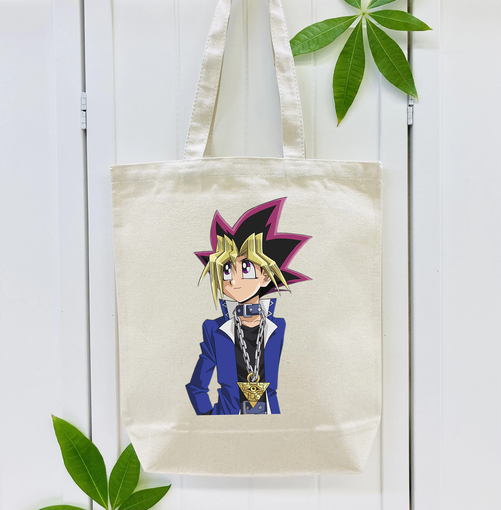 遊☆戯☆王 Yu-Gi-Oh! 縦型キャンバス生地手提げバッグ　トートバッグ