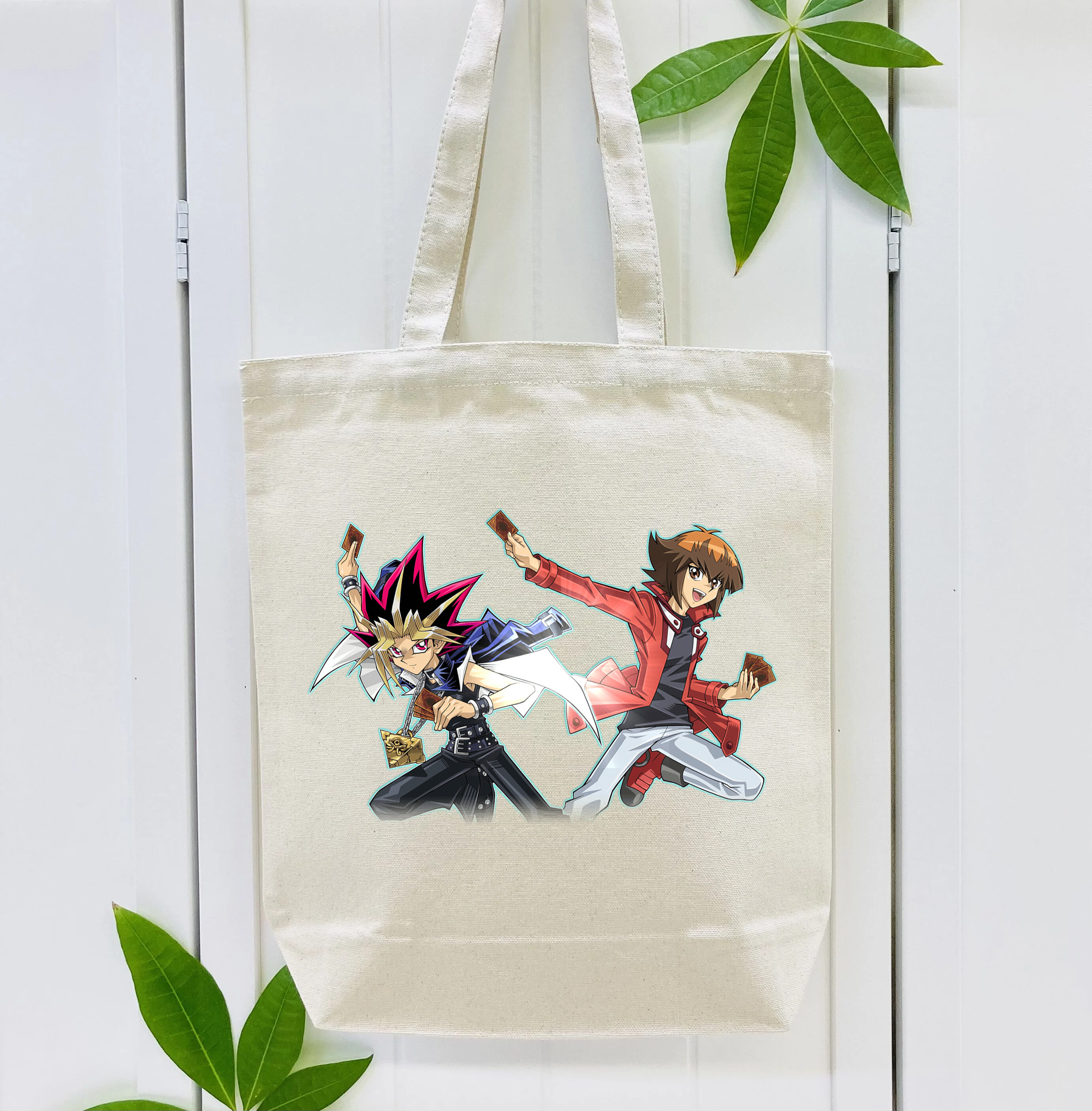 遊☆戯☆王 Yu-Gi-Oh! 縦型キャンバス生地手提げバッグ　トートバッグ