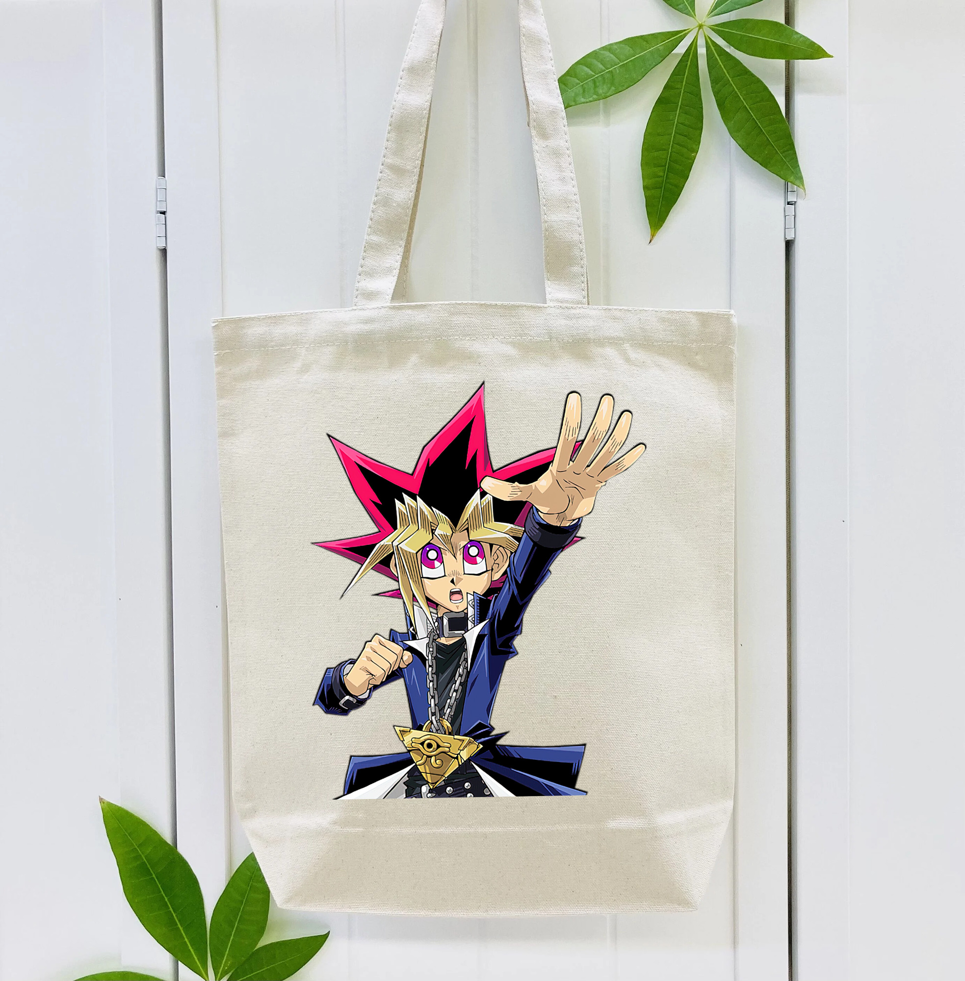 遊☆戯☆王 Yu-Gi-Oh! 縦型キャンバス生地手提げバッグ　トートバッグ