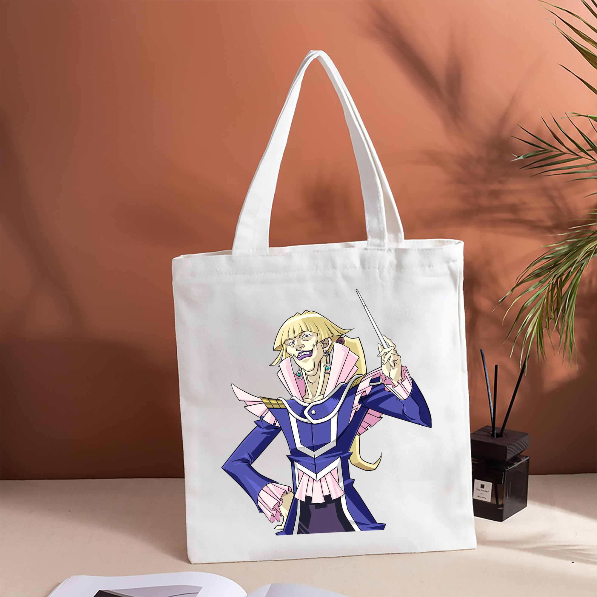 遊☆戯☆王 Yu-Gi-Oh! 縦型キャンバス生地手提げバッグ　トートバッグ