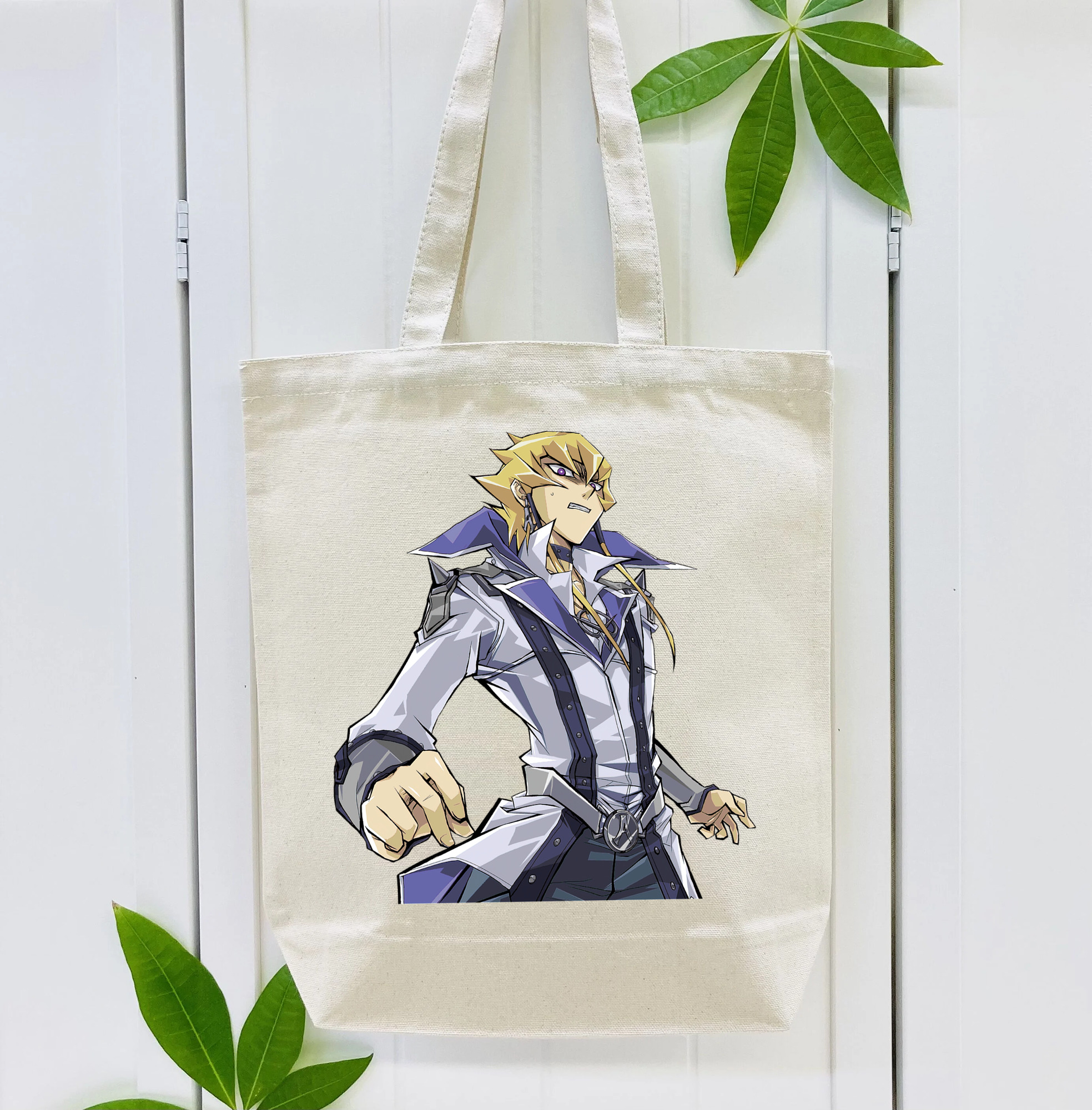 遊☆戯☆王 Yu-Gi-Oh! 縦型キャンバス生地手提げバッグ　トートバッグ