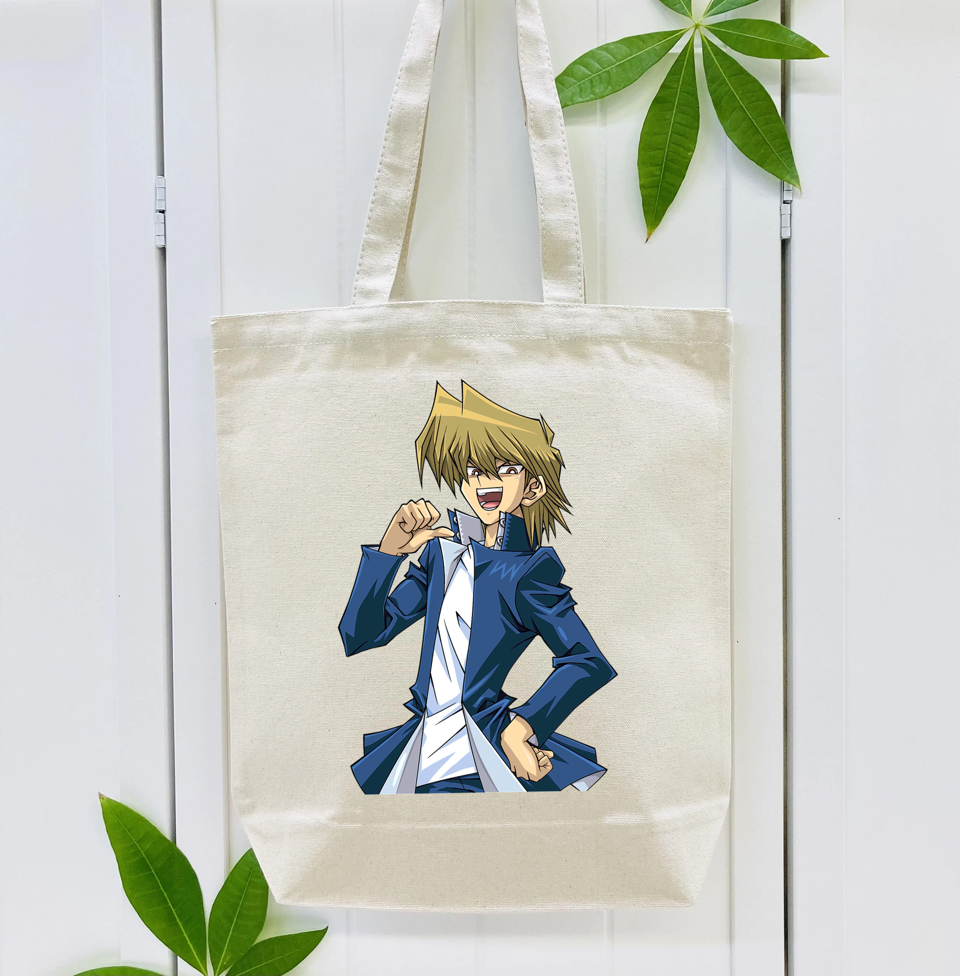 遊☆戯☆王 Yu-Gi-Oh! 縦型キャンバス生地手提げバッグ　トートバッグ
