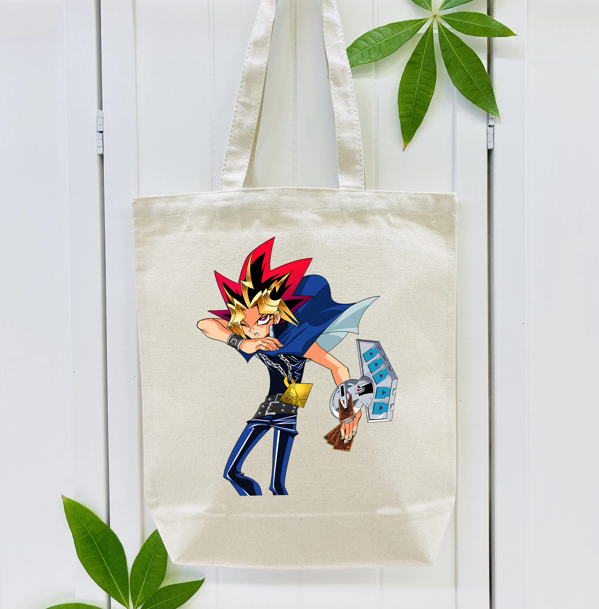 遊☆戯☆王 Yu-Gi-Oh! 縦型キャンバス生地手提げバッグ　トートバッグ