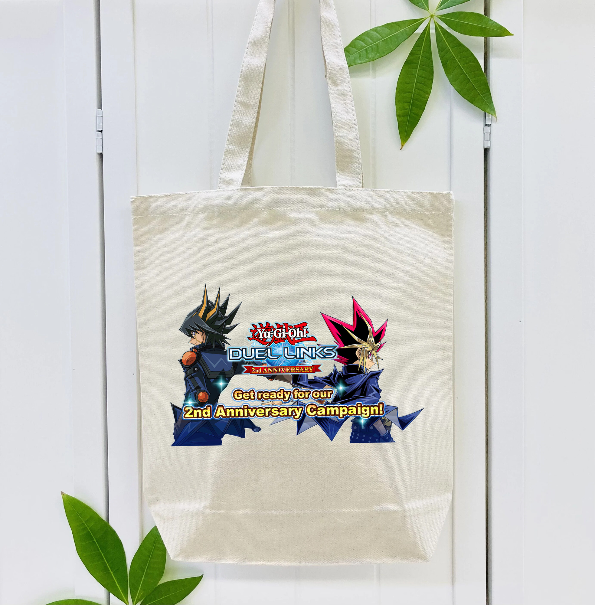 遊☆戯☆王 Yu-Gi-Oh! 縦型キャンバス生地手提げバッグ　トートバッグ