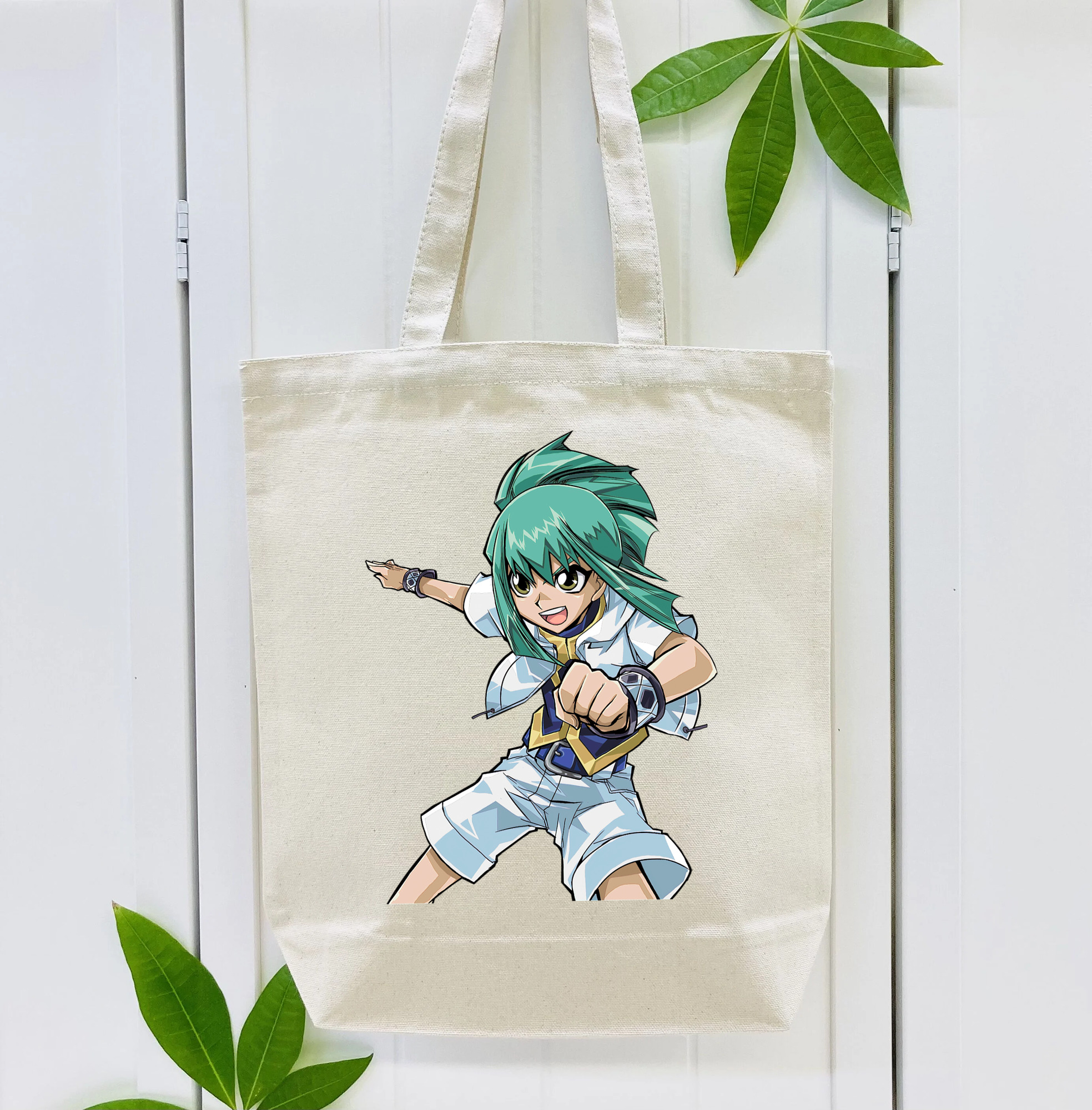 遊☆戯☆王 Yu-Gi-Oh! 縦型キャンバス生地手提げバッグ　トートバッグ