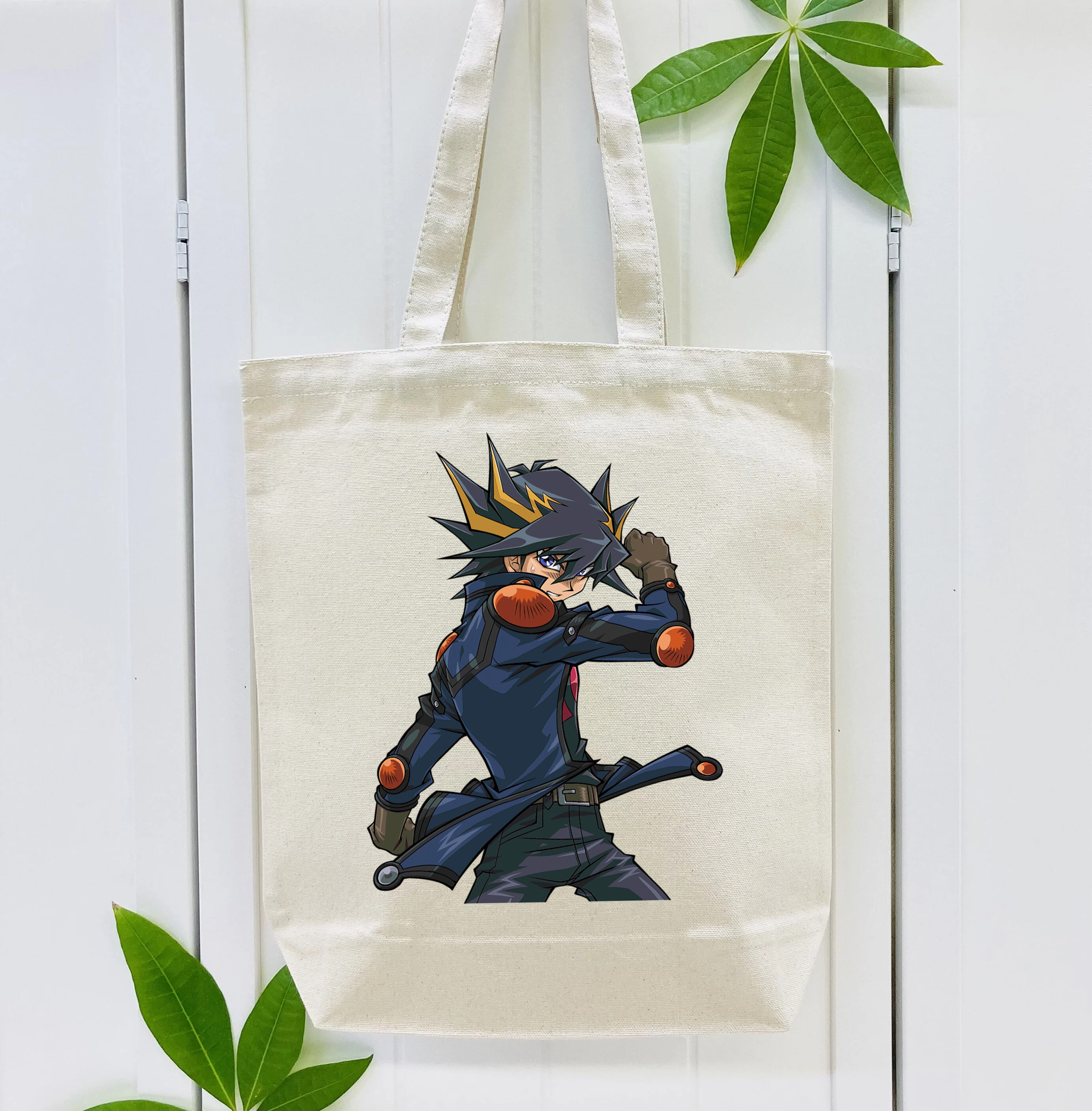 遊☆戯☆王 Yu-Gi-Oh! 縦型キャンバス生地手提げバッグ　トートバッグ