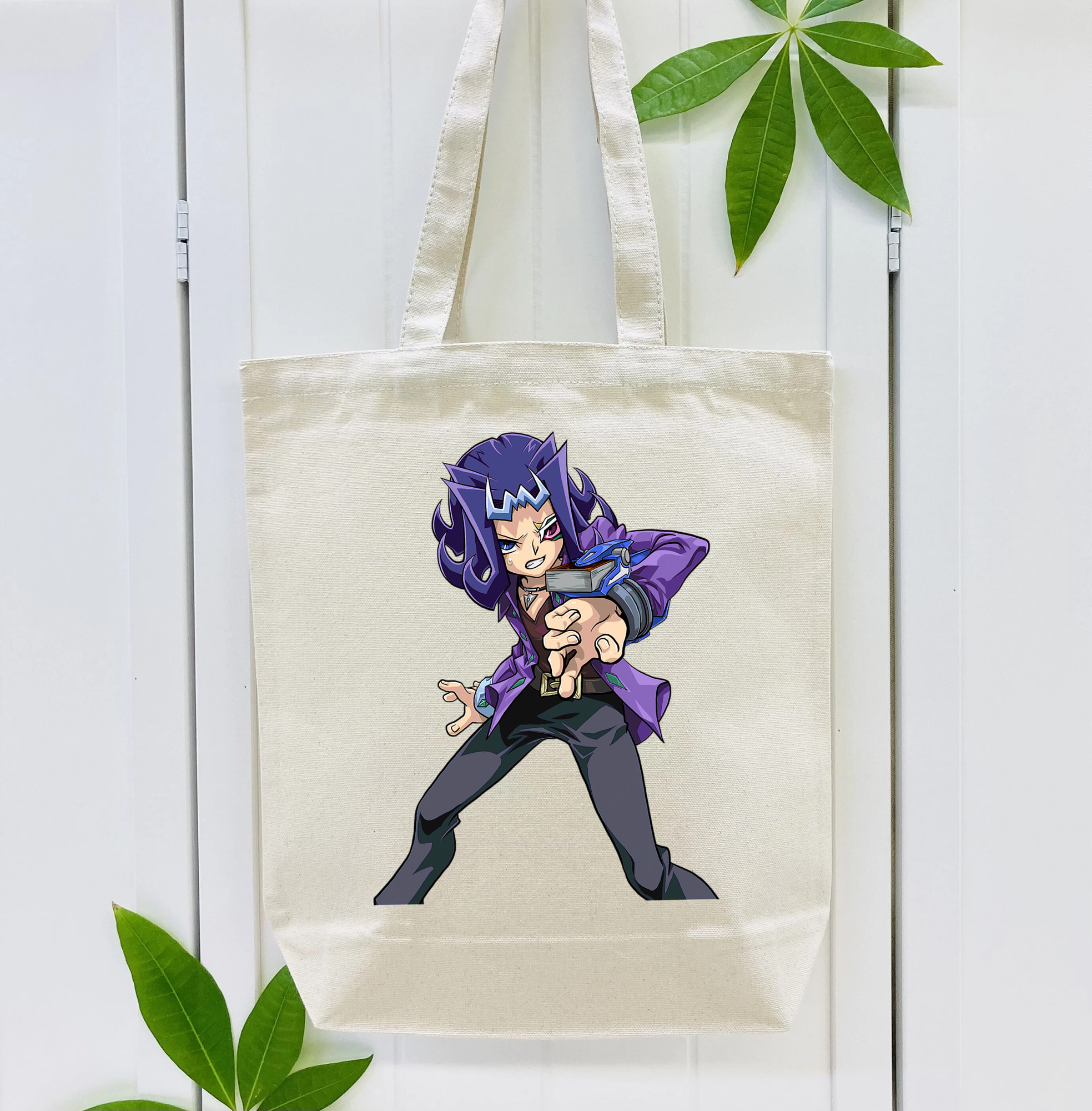遊☆戯☆王 Yu-Gi-Oh! 縦型キャンバス生地手提げバッグ　トートバッグ