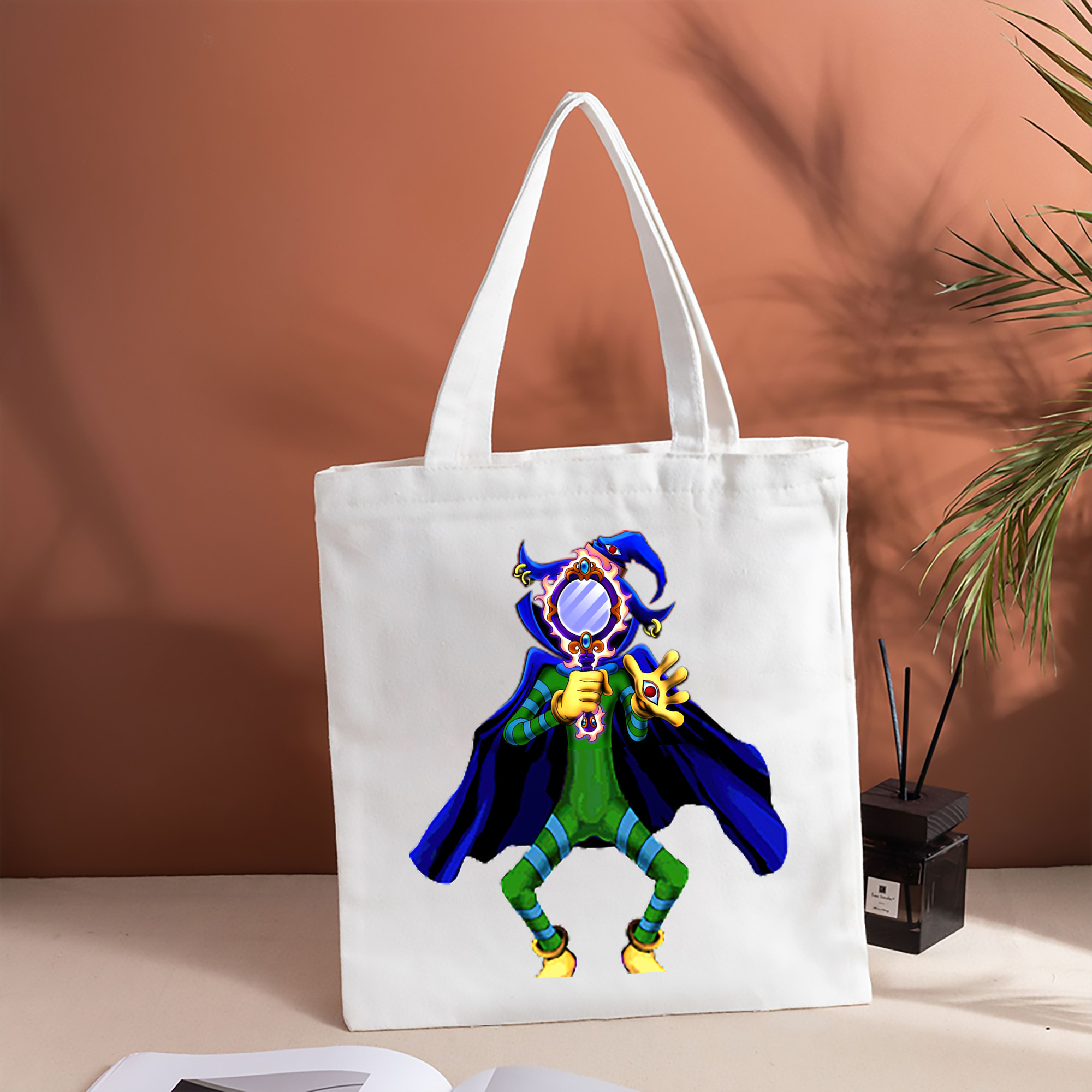 遊☆戯☆王 Yu-Gi-Oh! 縦型キャンバス生地手提げバッグ　トートバッグ