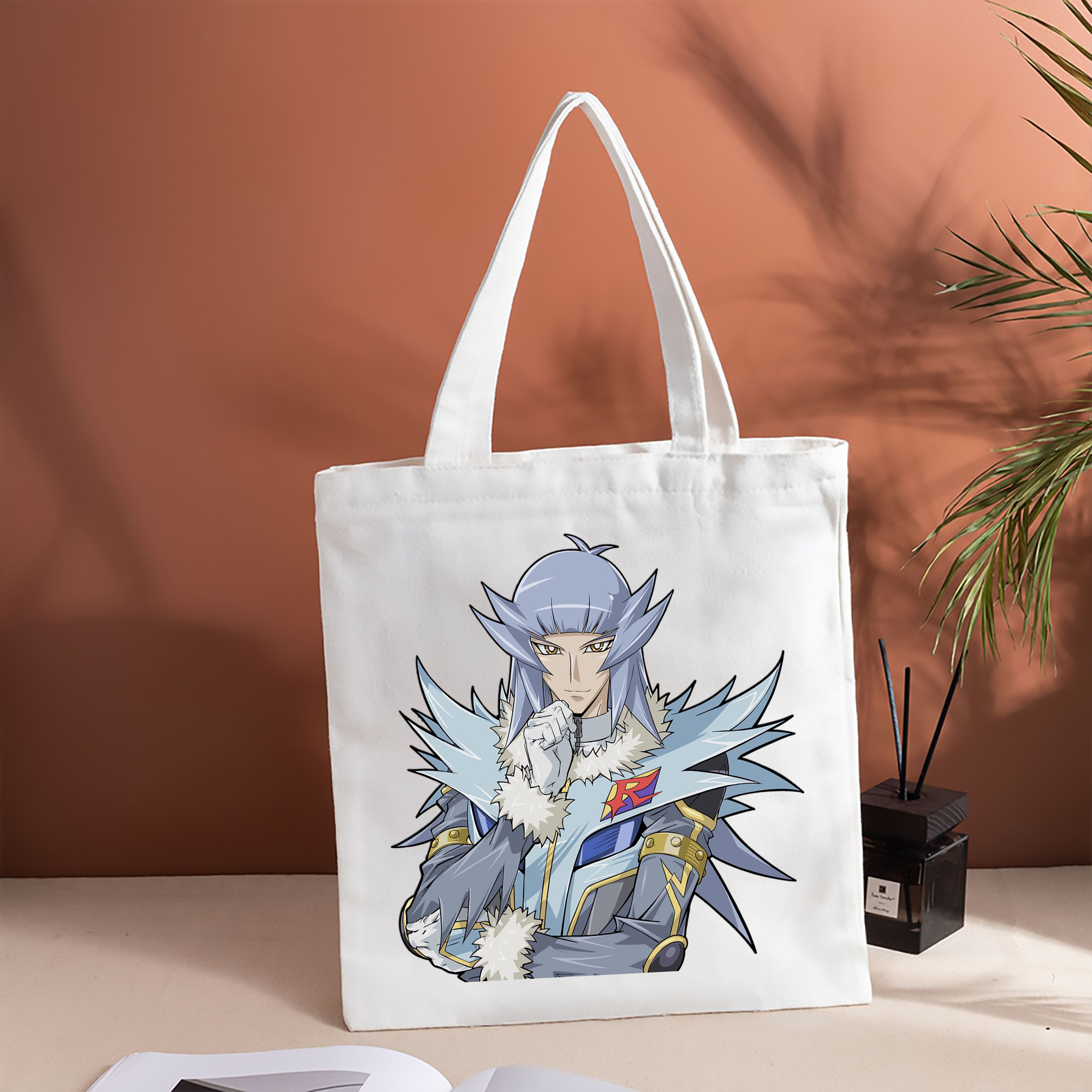 遊☆戯☆王 Yu-Gi-Oh! 縦型キャンバス生地手提げバッグ　トートバッグ