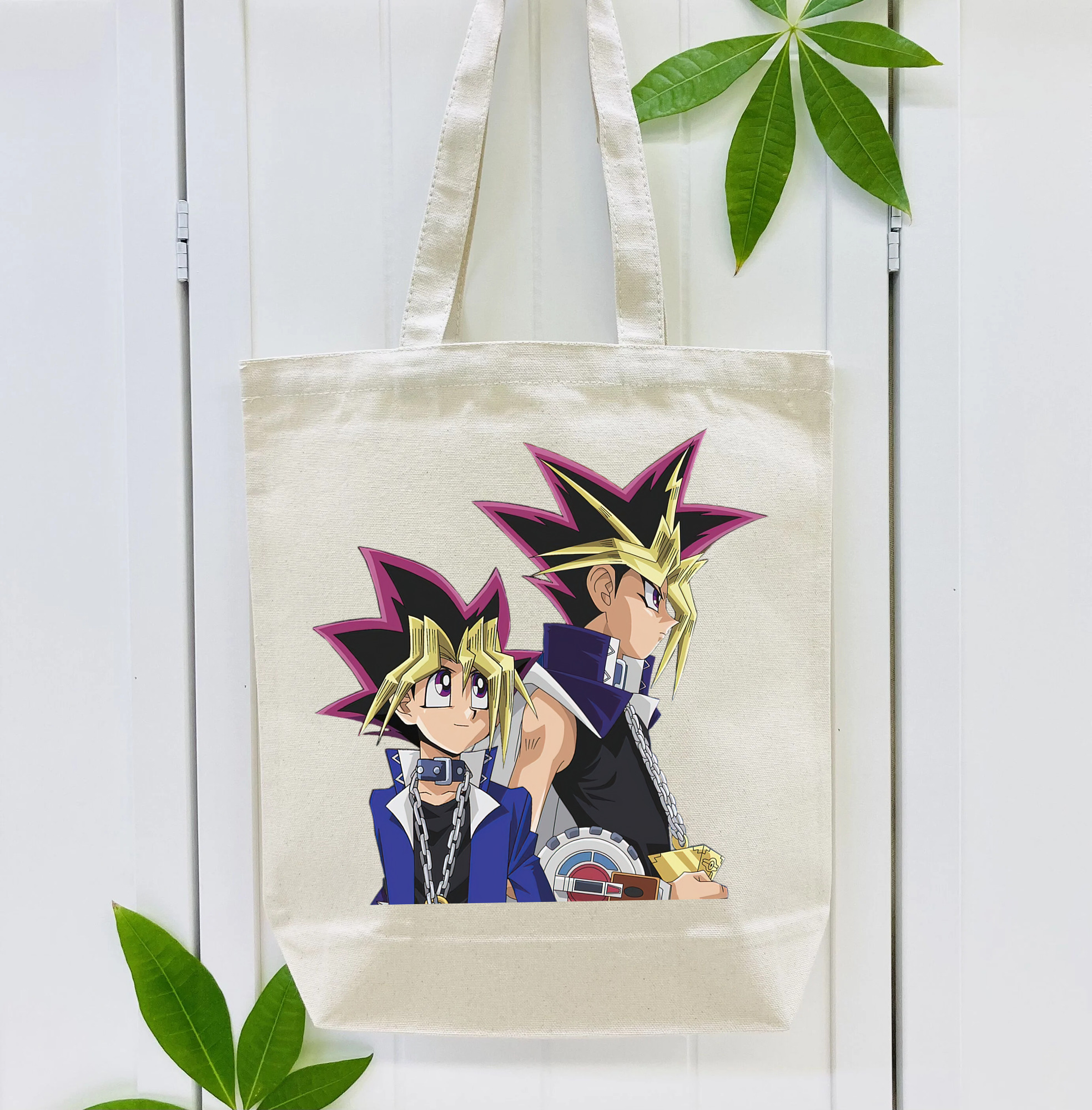 遊☆戯☆王 Yu-Gi-Oh! 縦型キャンバス生地手提げバッグ　トートバッグ