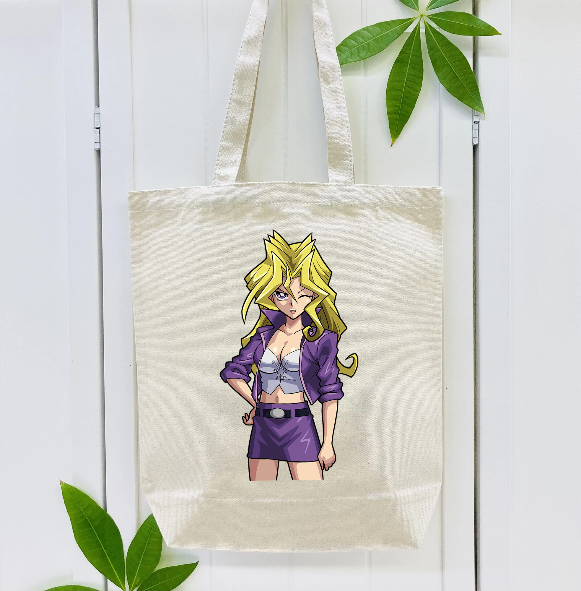 遊☆戯☆王 Yu-Gi-Oh! 縦型キャンバス生地手提げバッグ　トートバッグ