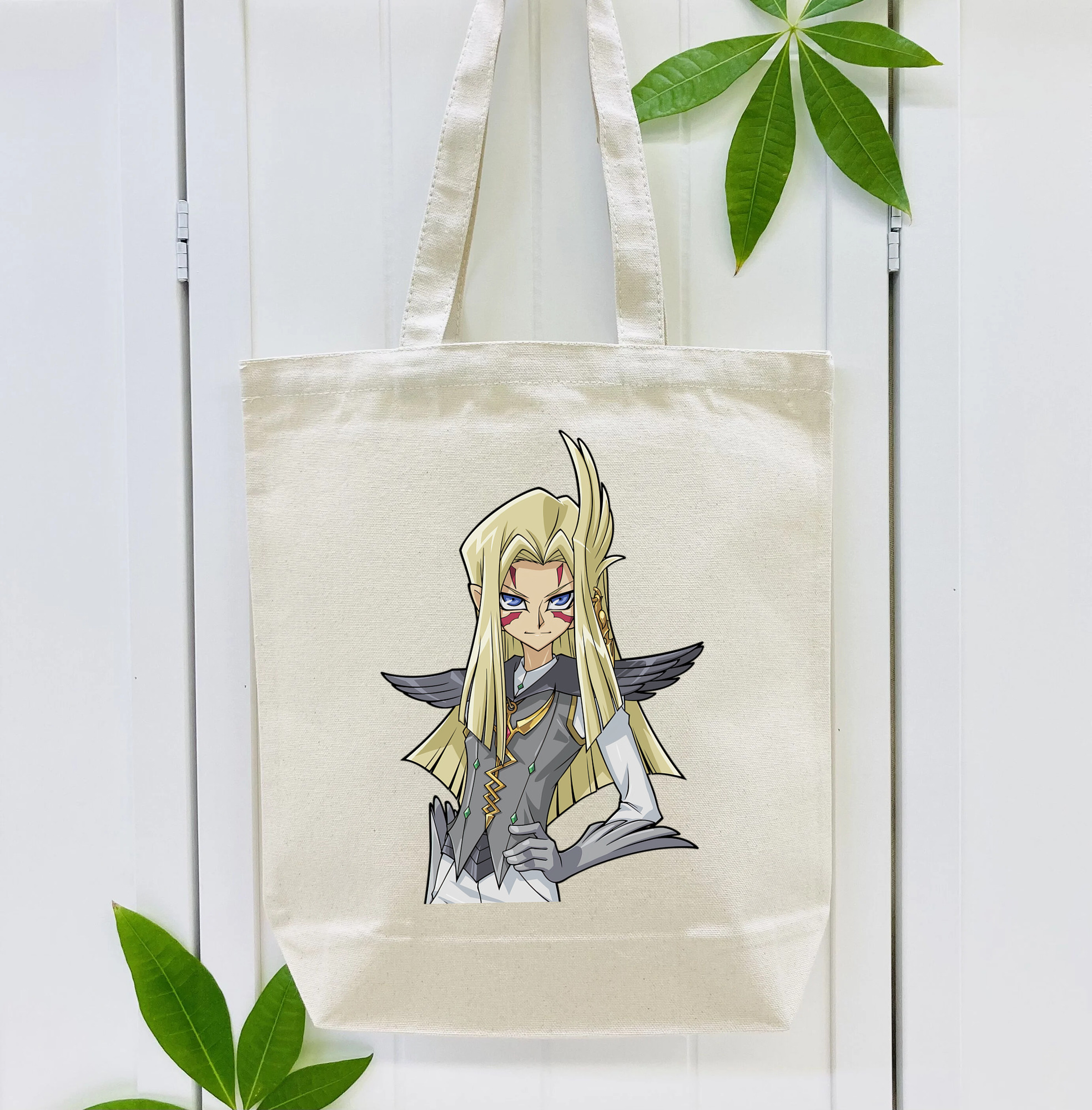遊☆戯☆王 Yu-Gi-Oh! 縦型キャンバス生地手提げバッグ　トートバッグ