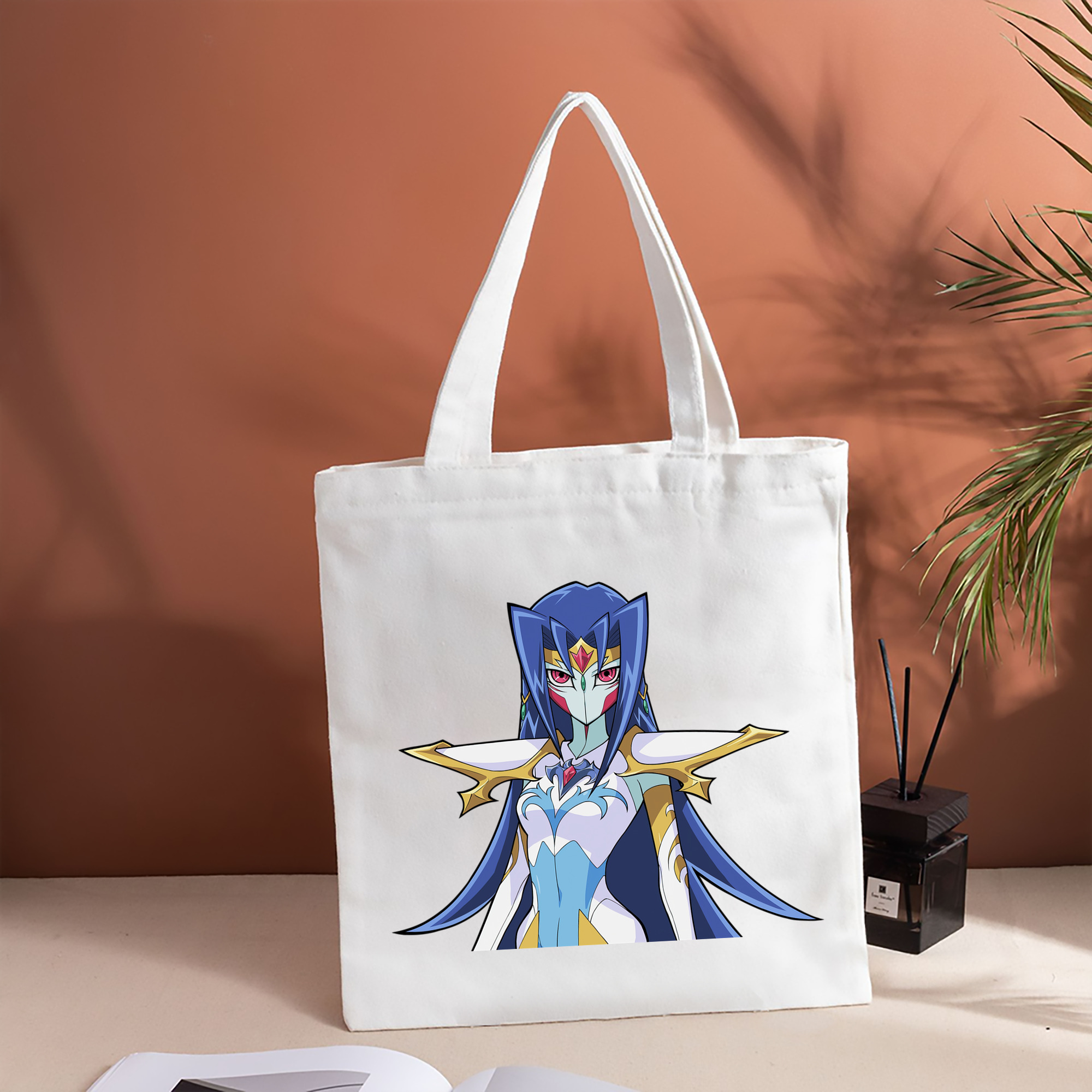 遊☆戯☆王 Yu-Gi-Oh! 縦型キャンバス生地手提げバッグ　トートバッグ