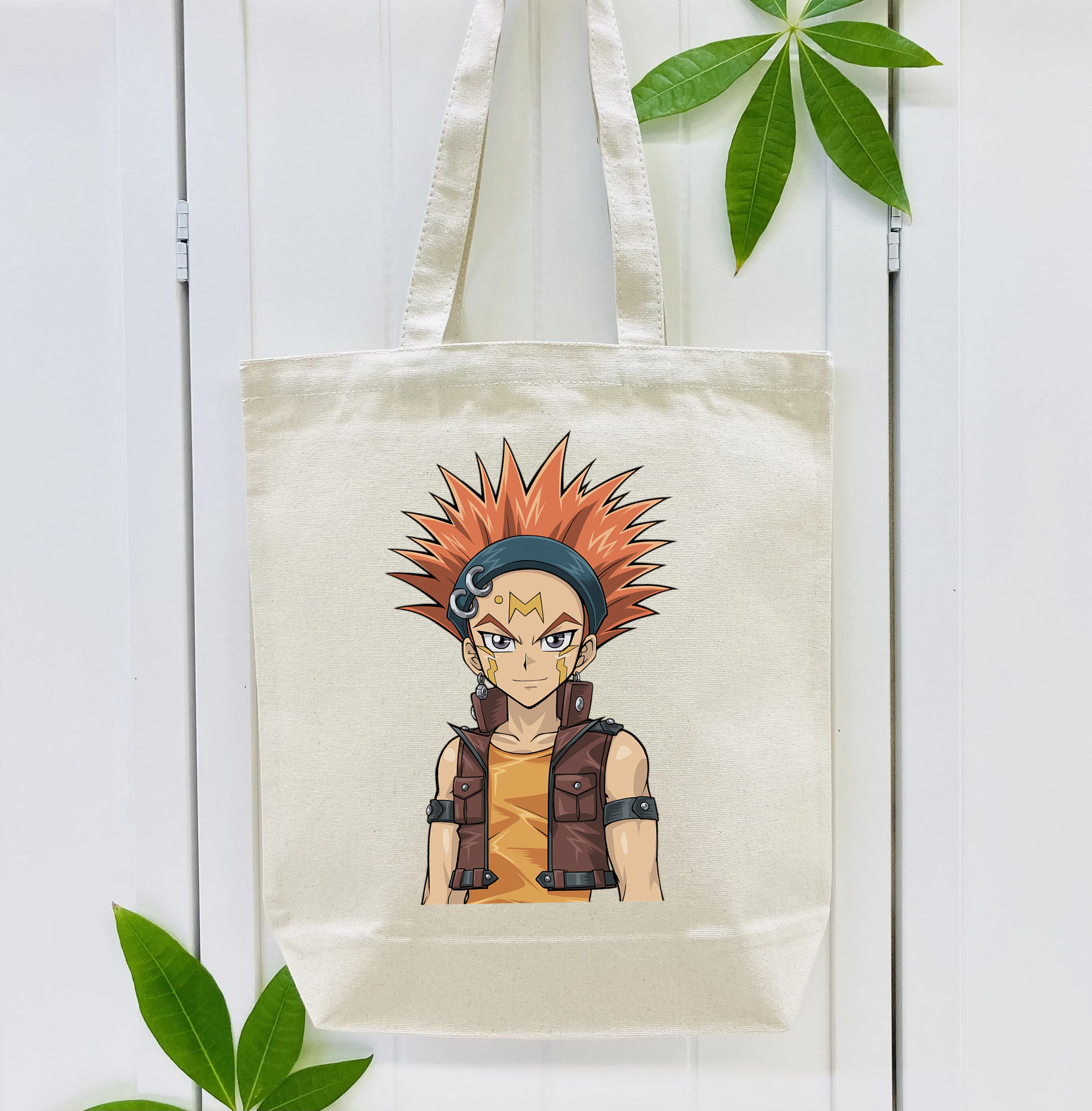 遊☆戯☆王 Yu-Gi-Oh! 縦型キャンバス生地手提げバッグ　トートバッグ