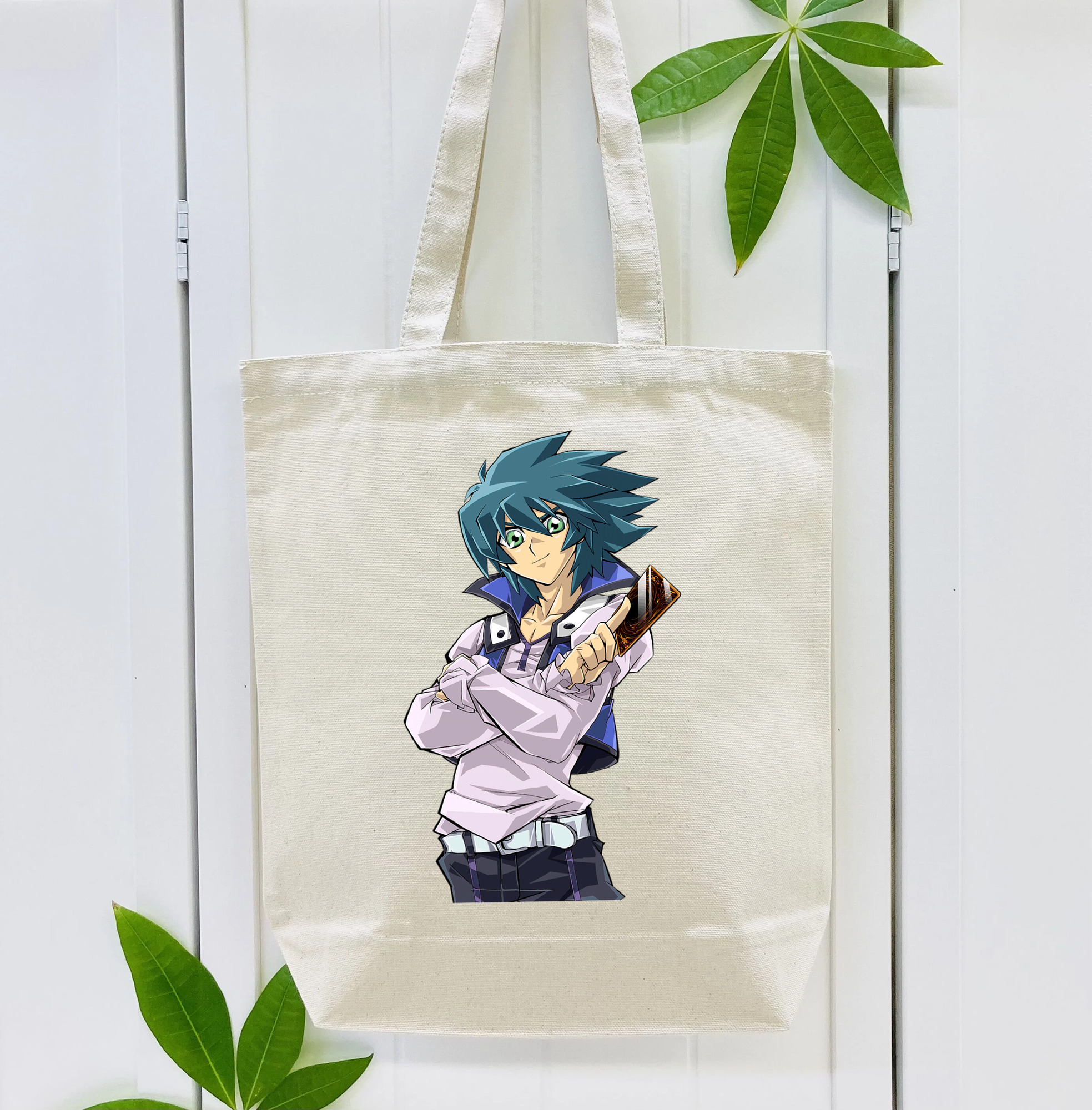 遊☆戯☆王 Yu-Gi-Oh! 縦型キャンバス生地手提げバッグ　トートバッグ