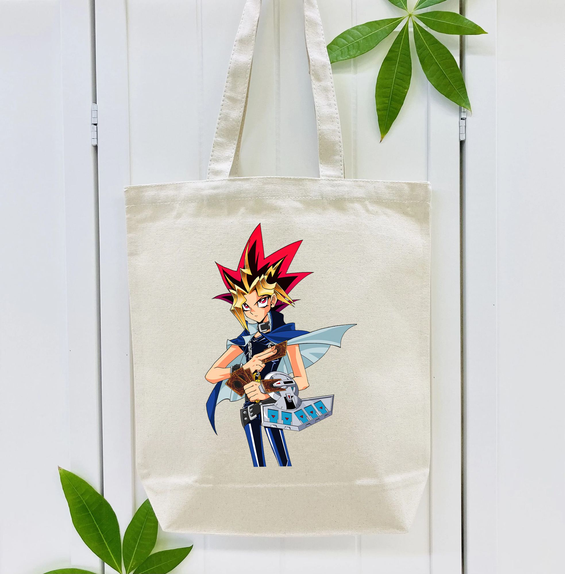 遊☆戯☆王 Yu-Gi-Oh! 縦型キャンバス生地手提げバッグ　トートバッグ