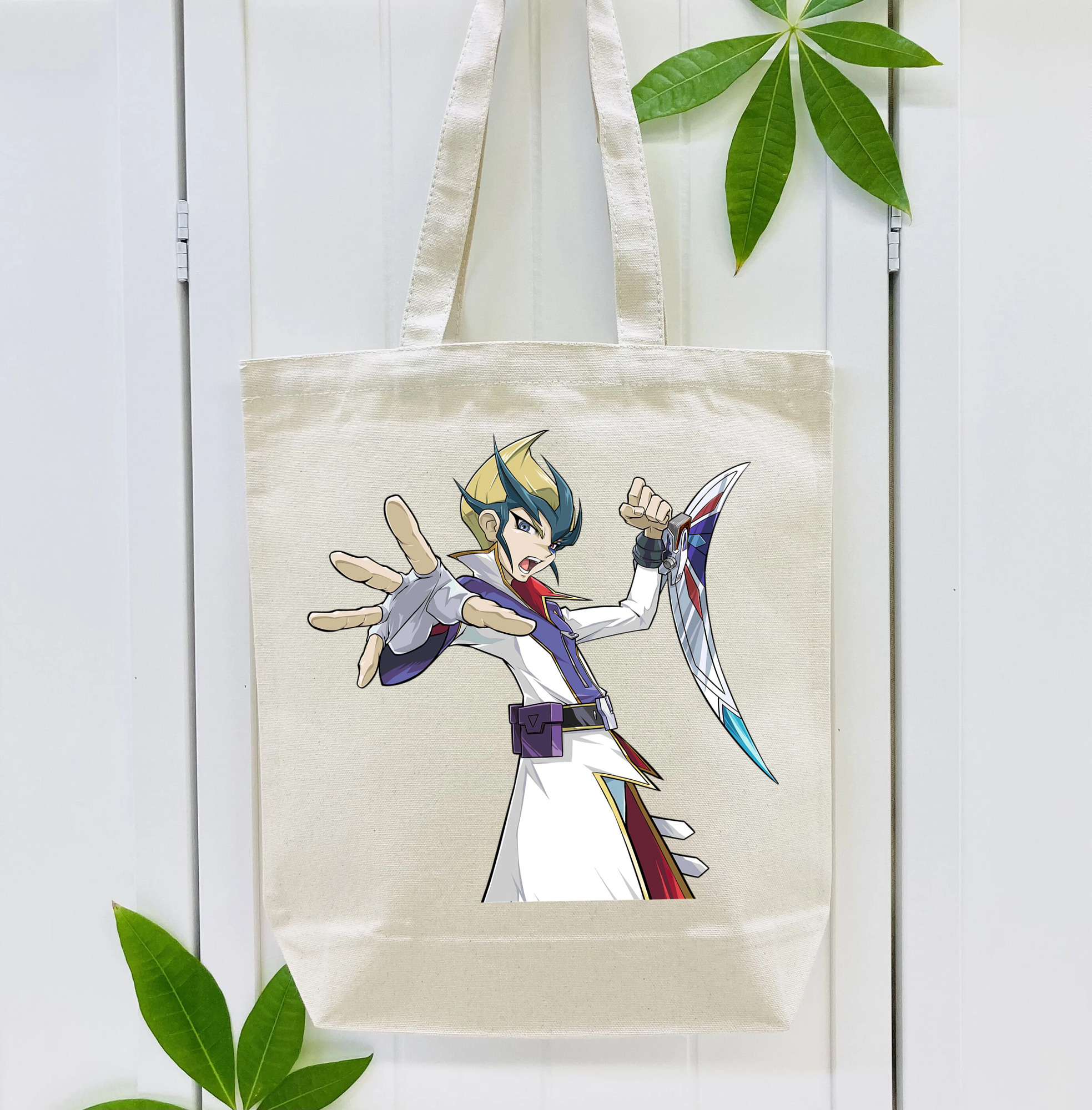 遊☆戯☆王 Yu-Gi-Oh! 縦型キャンバス生地手提げバッグ　トートバッグ