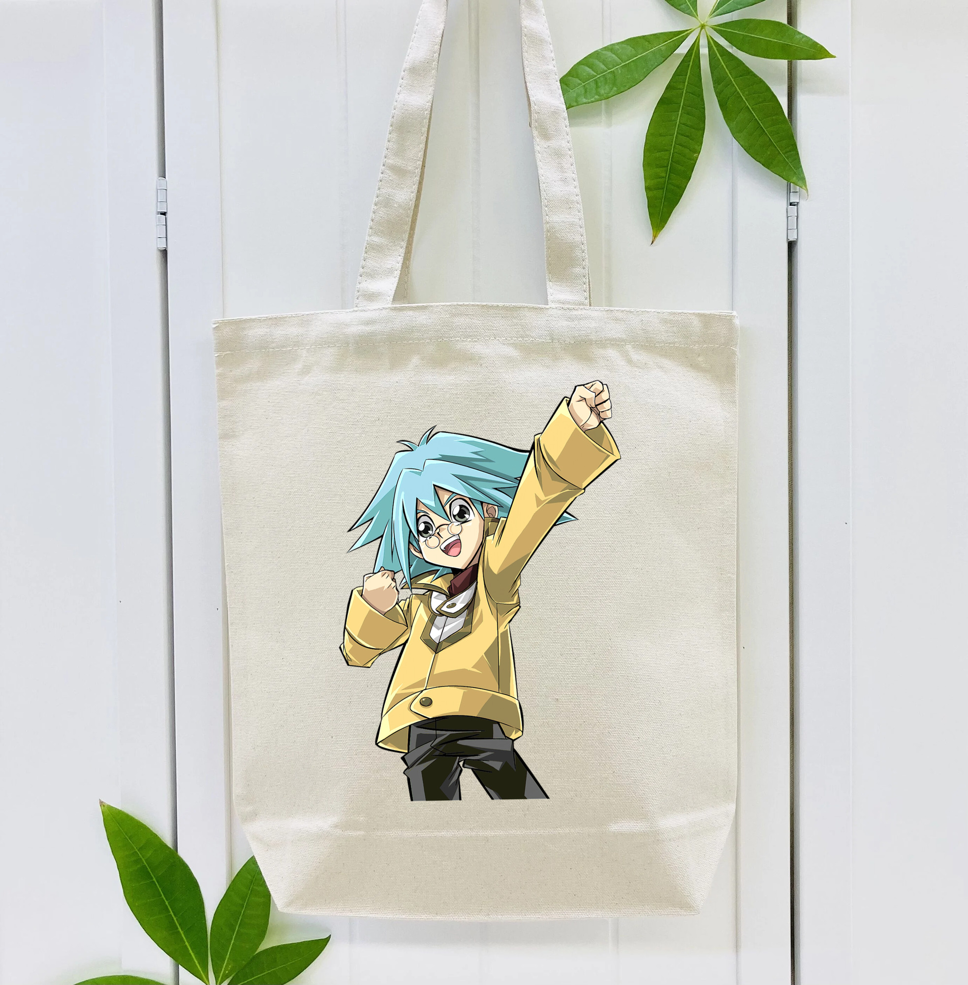 遊☆戯☆王 Yu-Gi-Oh! 縦型キャンバス生地手提げバッグ　トートバッグ