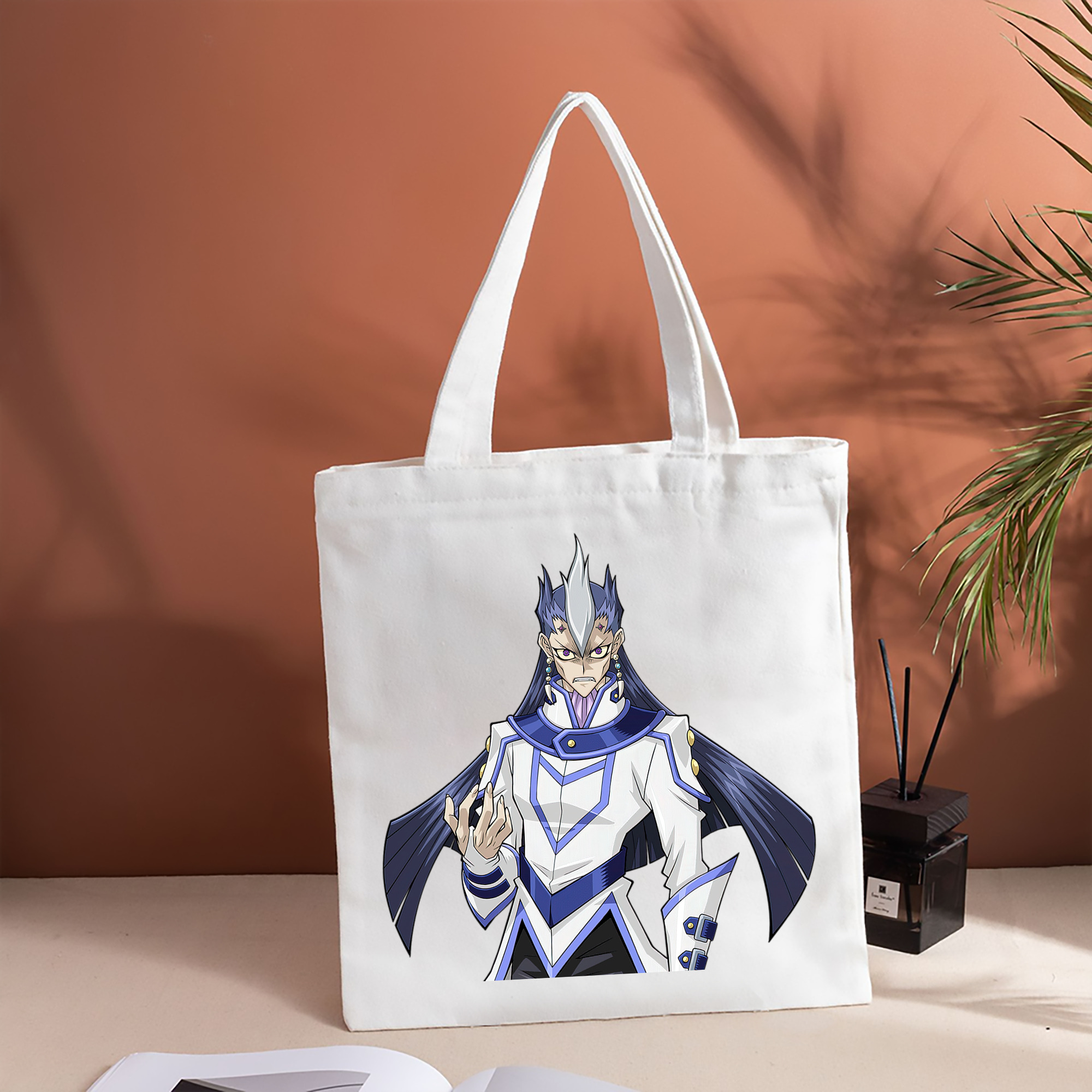 遊☆戯☆王 Yu-Gi-Oh! 縦型キャンバス生地手提げバッグ　トートバッグ