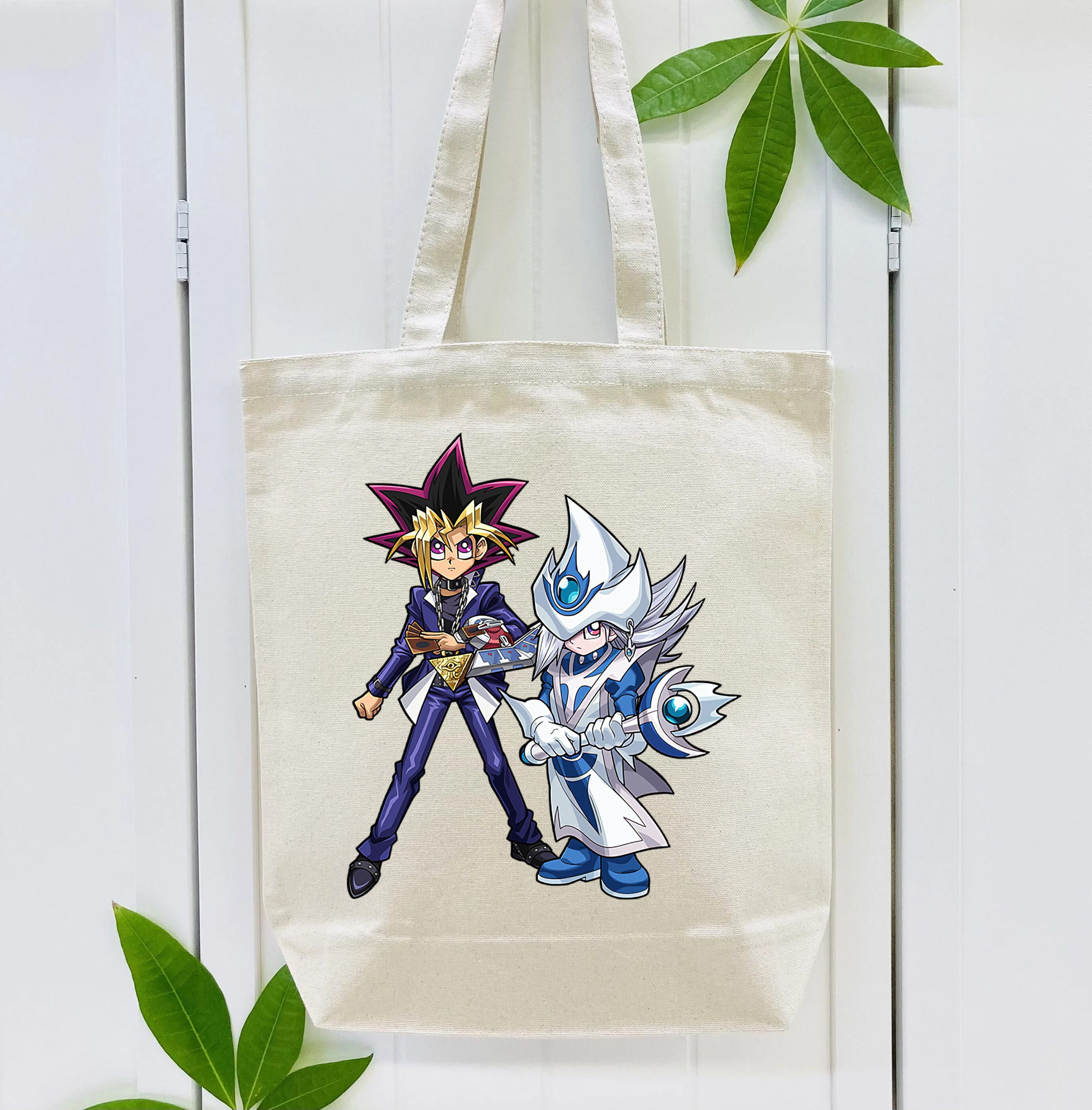 遊☆戯☆王 Yu-Gi-Oh! 縦型キャンバス生地手提げバッグ　トートバッグ