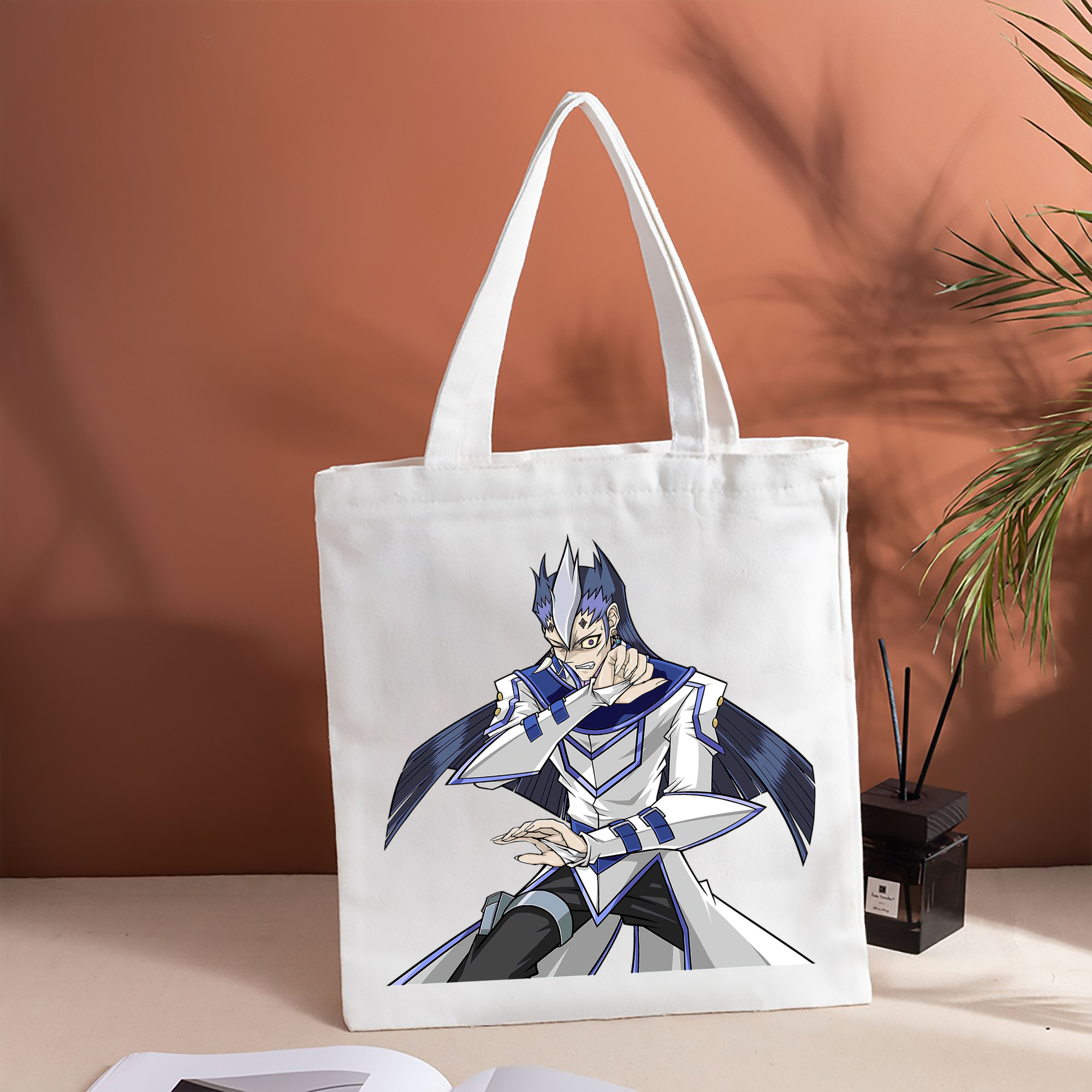 遊☆戯☆王 Yu-Gi-Oh! 縦型キャンバス生地手提げバッグ　トートバッグ