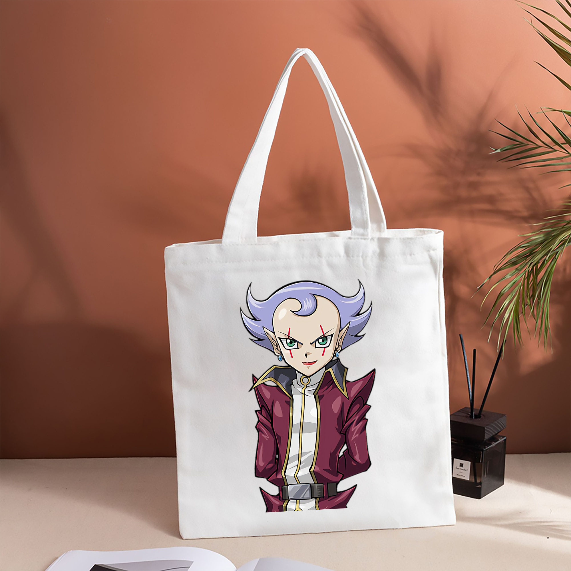 遊☆戯☆王 Yu-Gi-Oh! 縦型キャンバス生地手提げバッグ　トートバッグ
