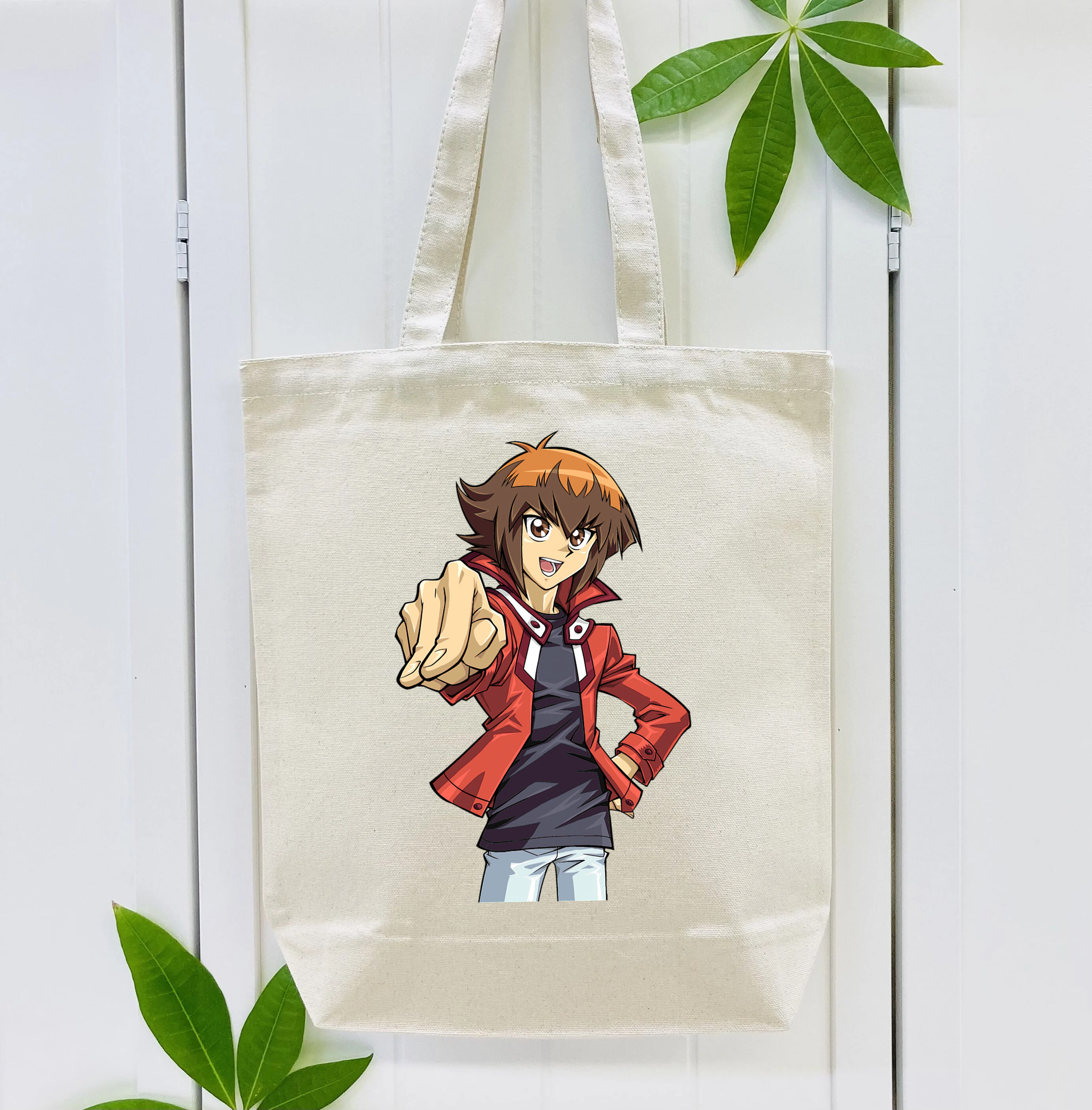 遊☆戯☆王 Yu-Gi-Oh! 縦型キャンバス生地手提げバッグ　トートバッグ